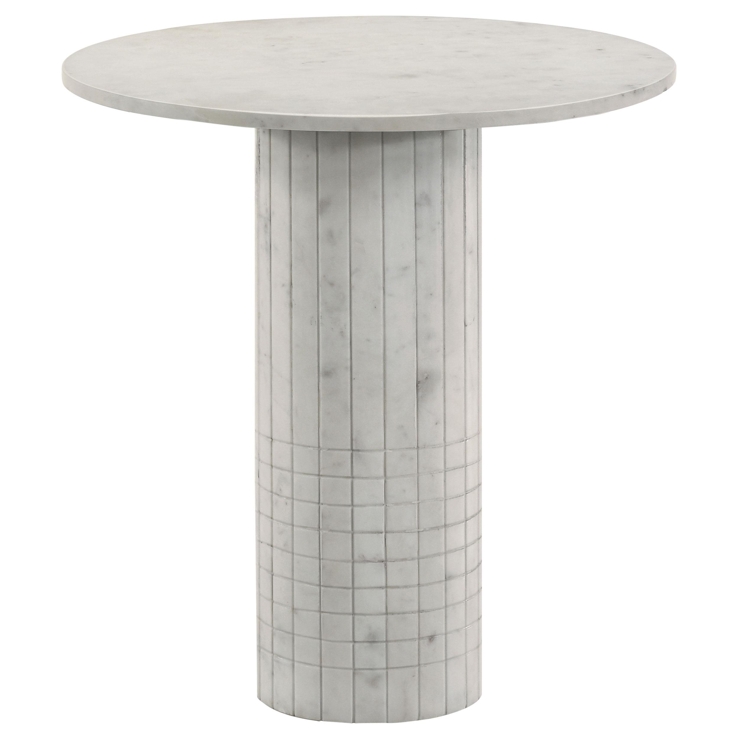 Coaster Astoria Contemporary White End Table Model 709667