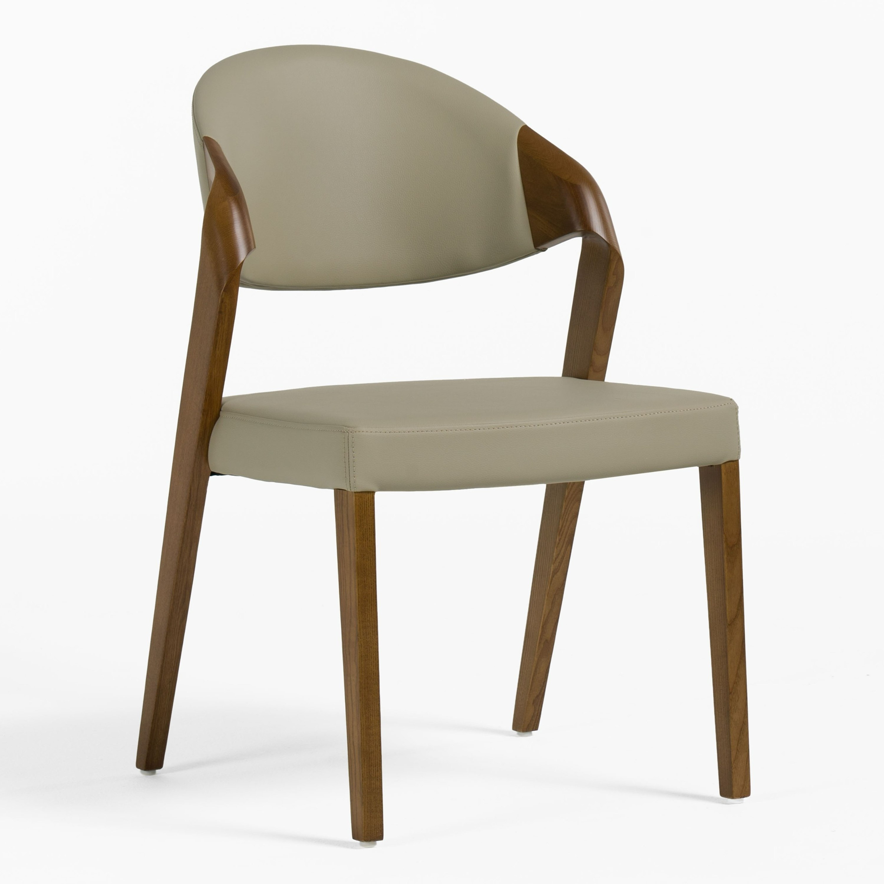 LA Furniture Arlo Mid-Century Beige & Walnut Dining Chair (Set of 2) VGCSCH-1488-GRY Contemporary Style by Vig Furnitrue Number 71401Z Catch Home Goods