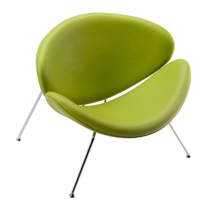 LA Furniture Anais Mid-Century Green Leatherette Accent Chair VGOBB72-GRN Contemporary Style by Vig Furnitrue Number 71434 Catch Home Goods