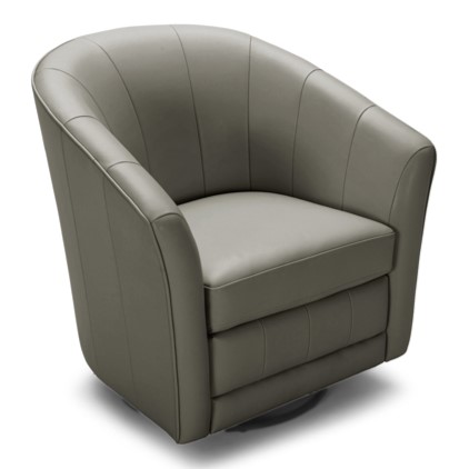 LA Furniture Greer Modern Grey Eco-Leather Accent Chair VGKKKAA007-CU210-5 Contemporary Style by Vig Furnitrue Number 71584 Catch Home Goods