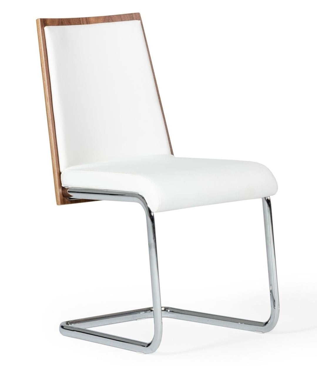LA Furniture Morgan Modern White & Walnut Dining Chair (Set of 2) VGEWF3175BE-WHT Contemporary Style by Vig Furnitrue Number 71699Z Catch Home Goods