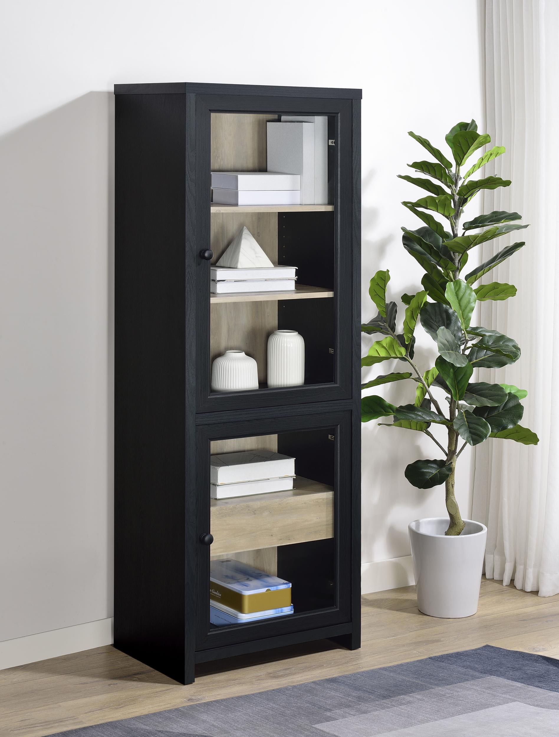 Coaster Denison Transitional Black Media Tower Model 720224