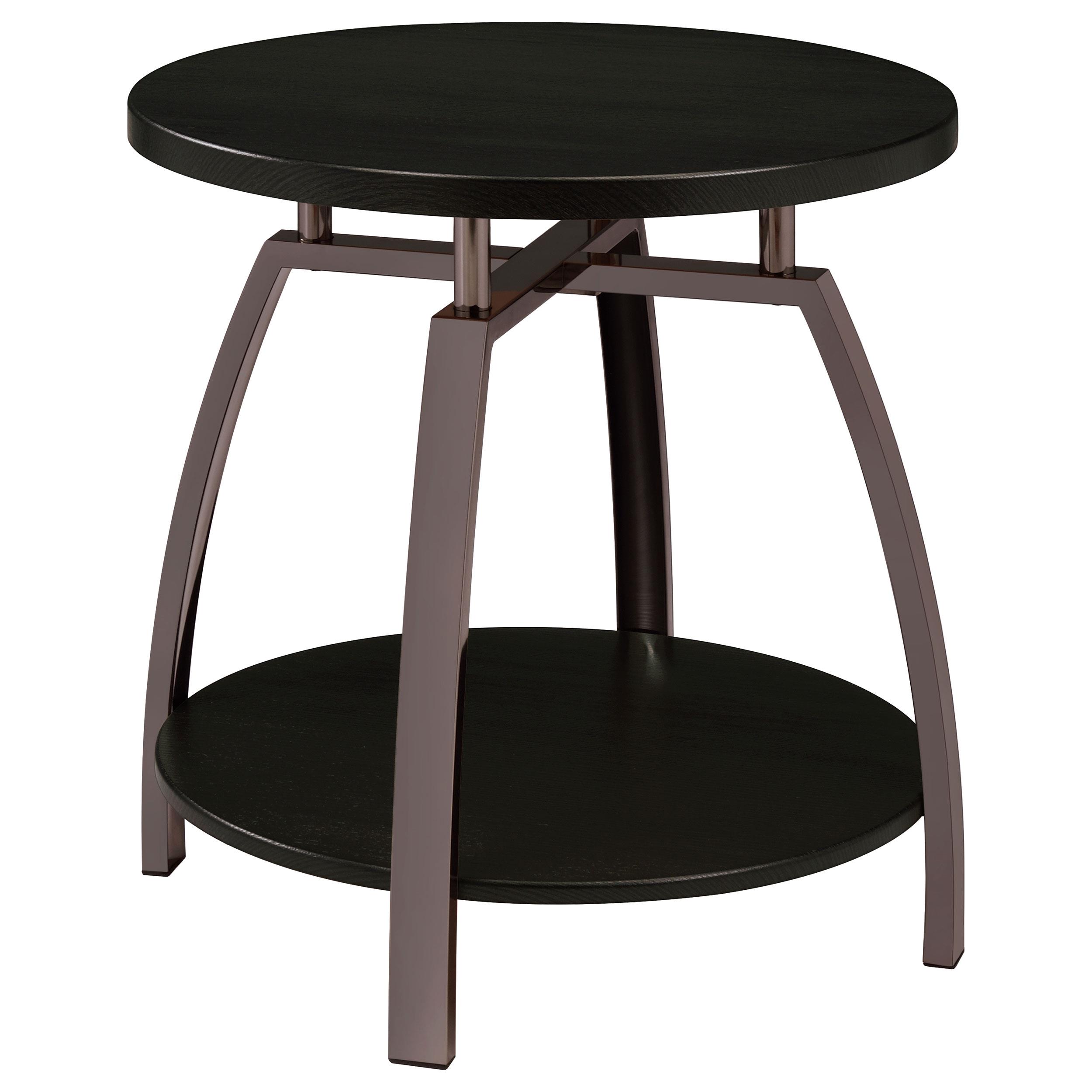 Coaster Dacre Contemporary Dark Charcoal End Table Model 722207