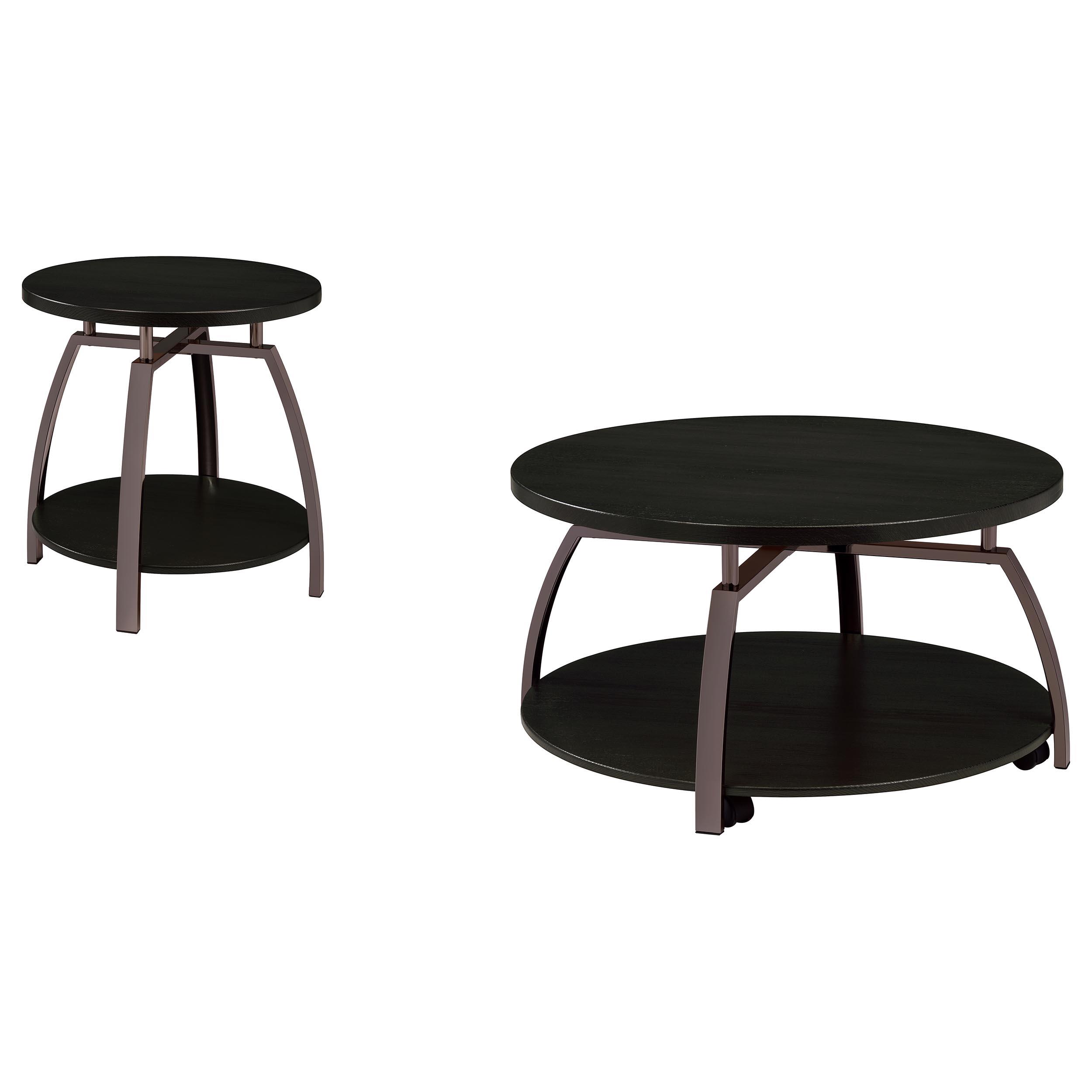 Coaster Dacre Contemporary Dark Charcoal Coffee Table Model 722208-S2