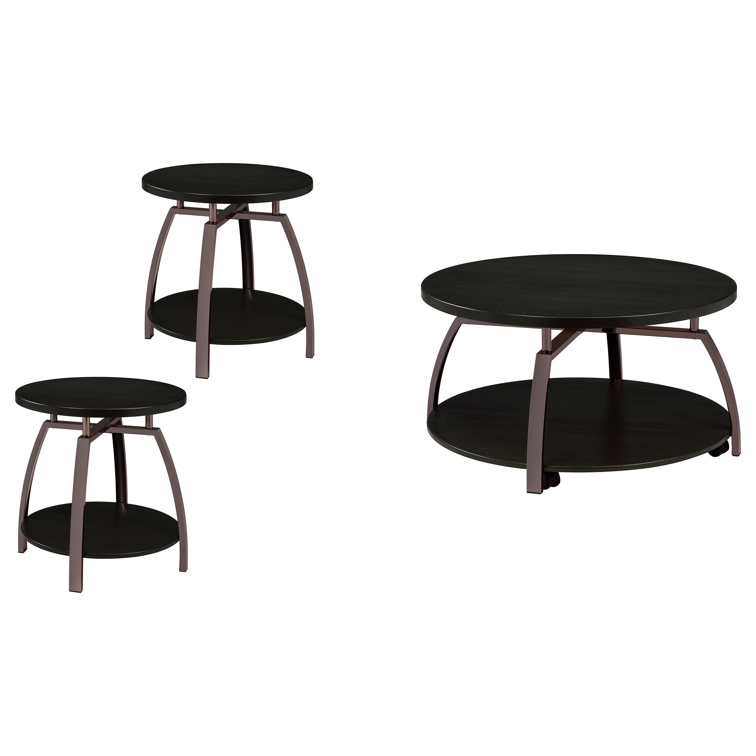 Coaster Dacre Contemporary Dark Charcoal Coffee Table Model 722208-S3