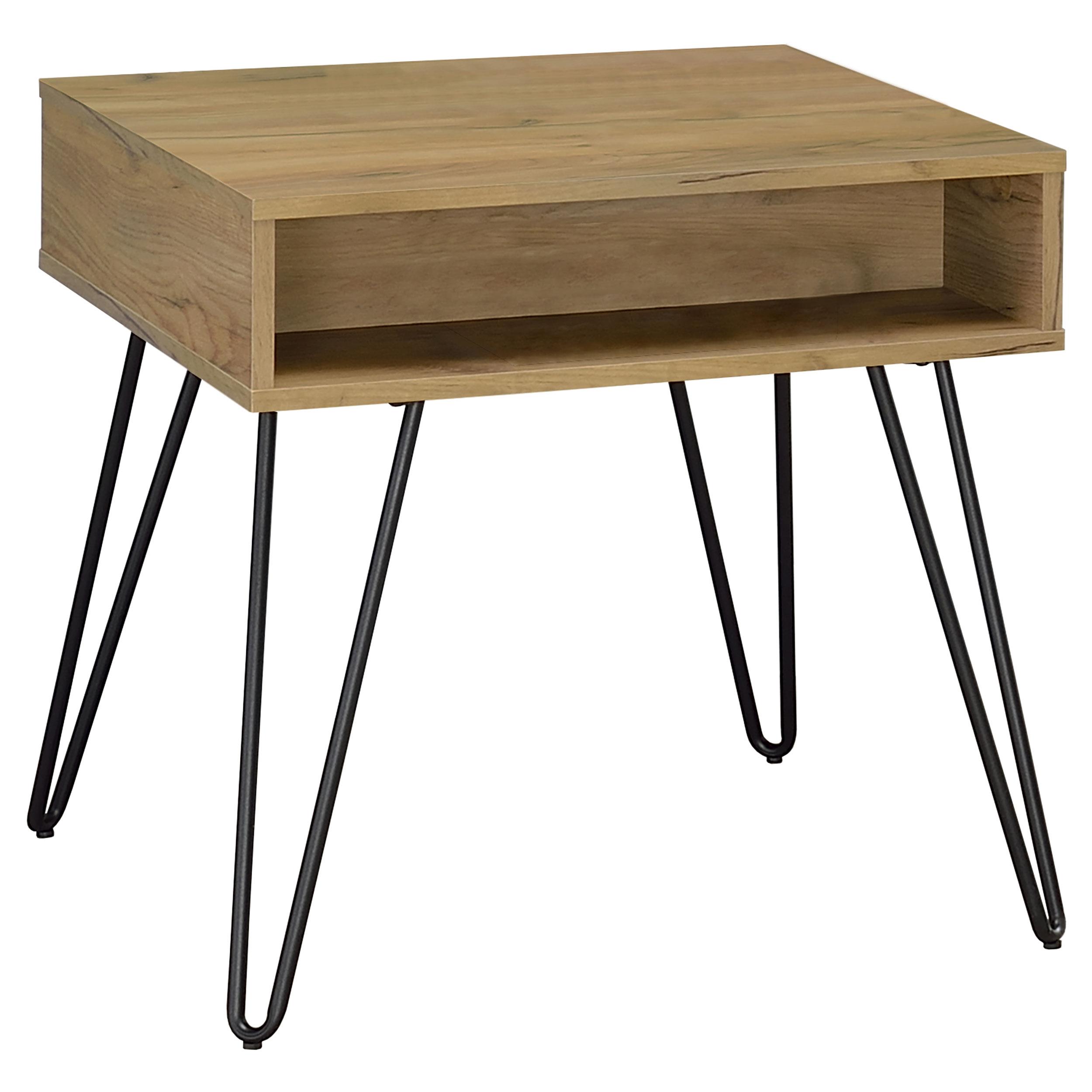 Coaster Fanning Rustic Golden Oak End Table Model 723367