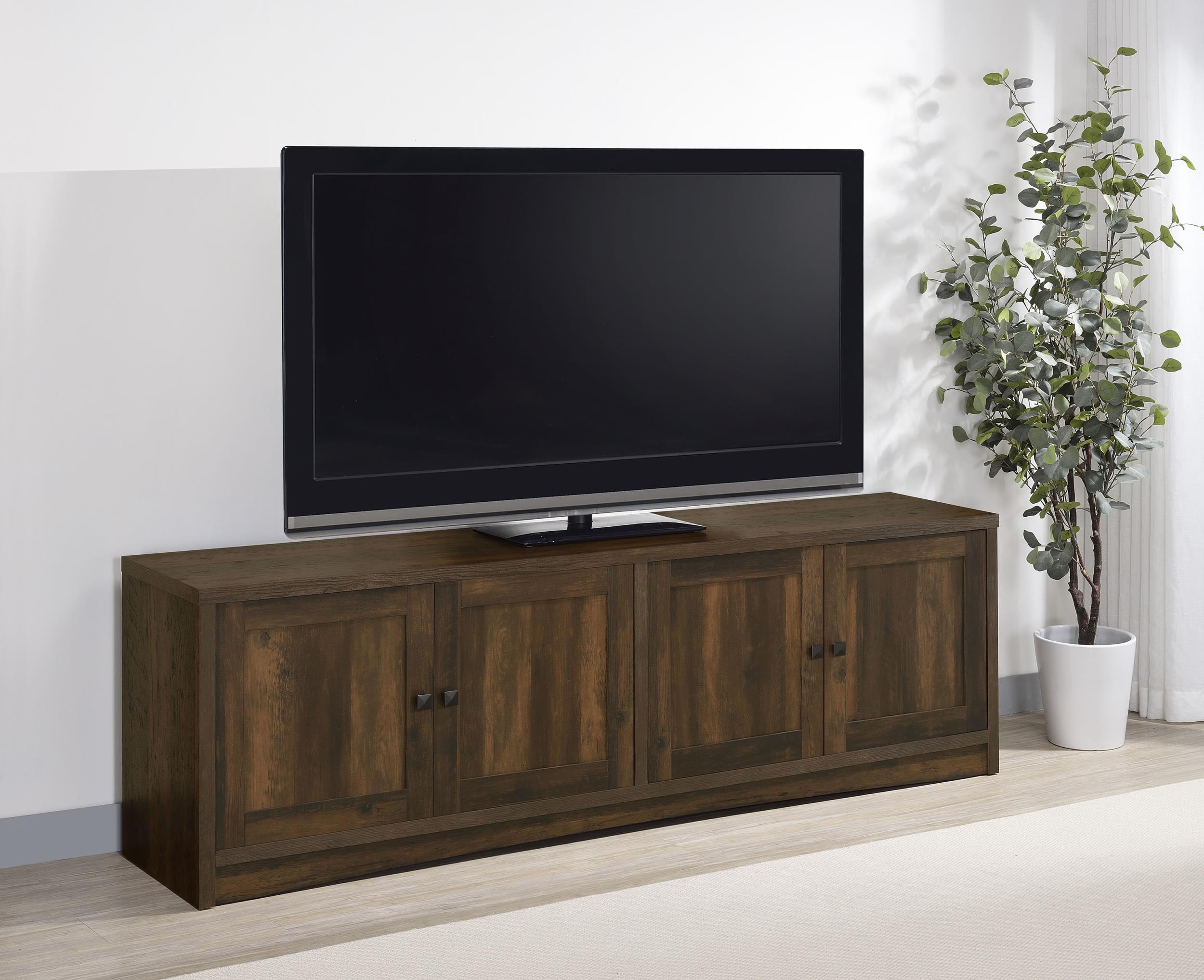 Coaster Laughlin Transitional Dark Pine 78" Tv Stand Model 724123