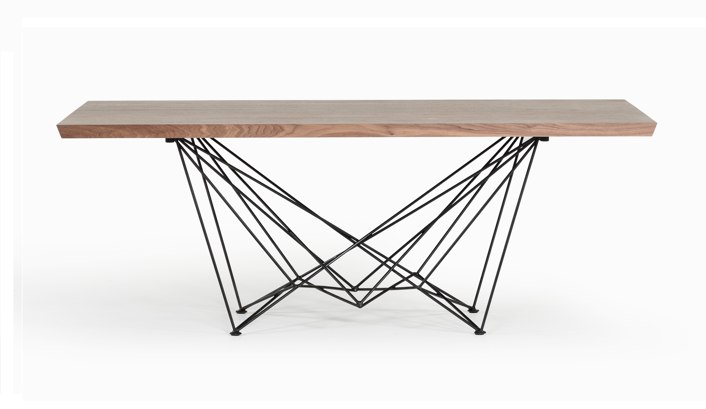 LA Furniture Naomi Modern Walnut Dining Table VGEWF2203AA Contemporary Style by Vig Furnitrue Number 73219 Catch Home Goods