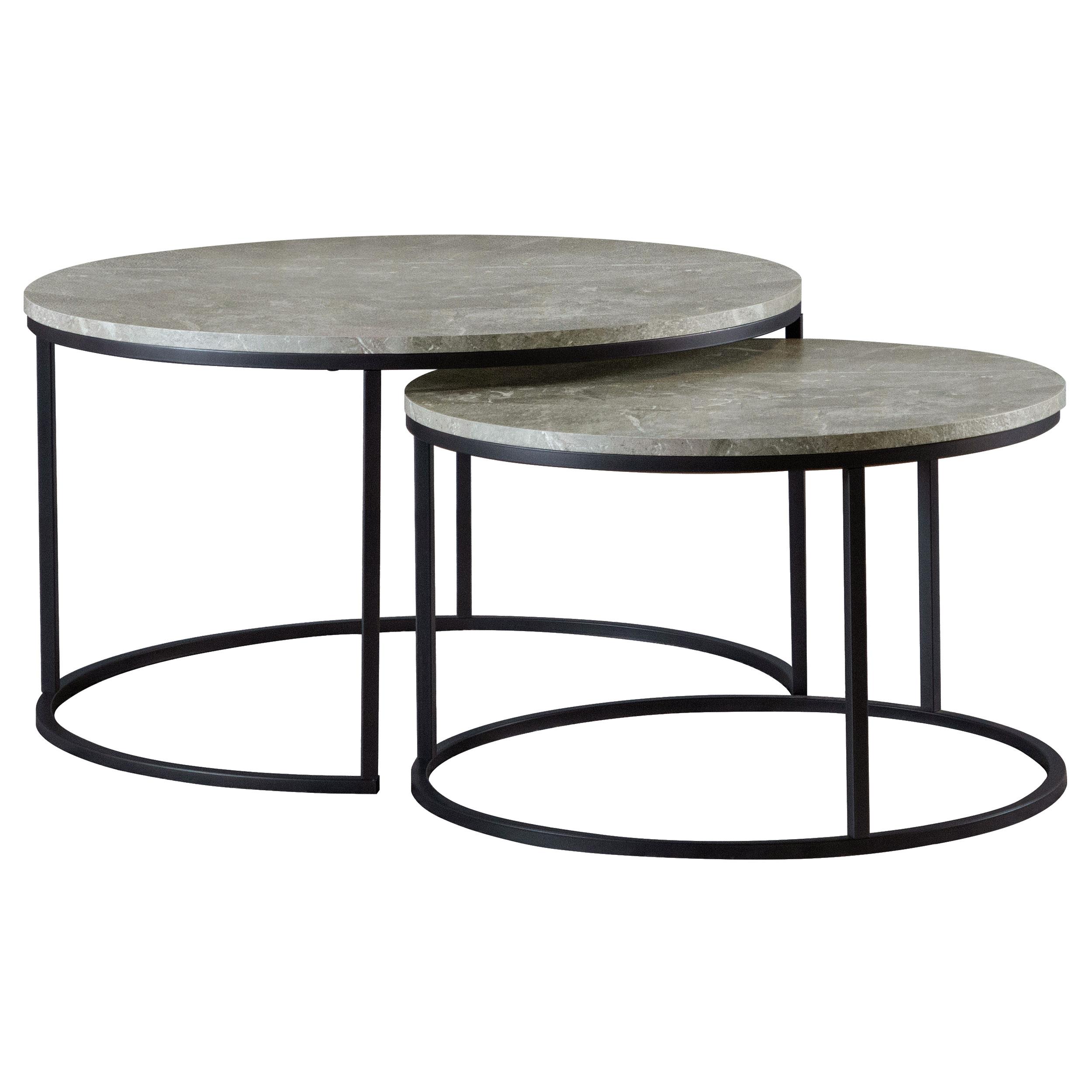 Coaster Lainey Contemporary Grey Faux Marble Large Table Model 736028