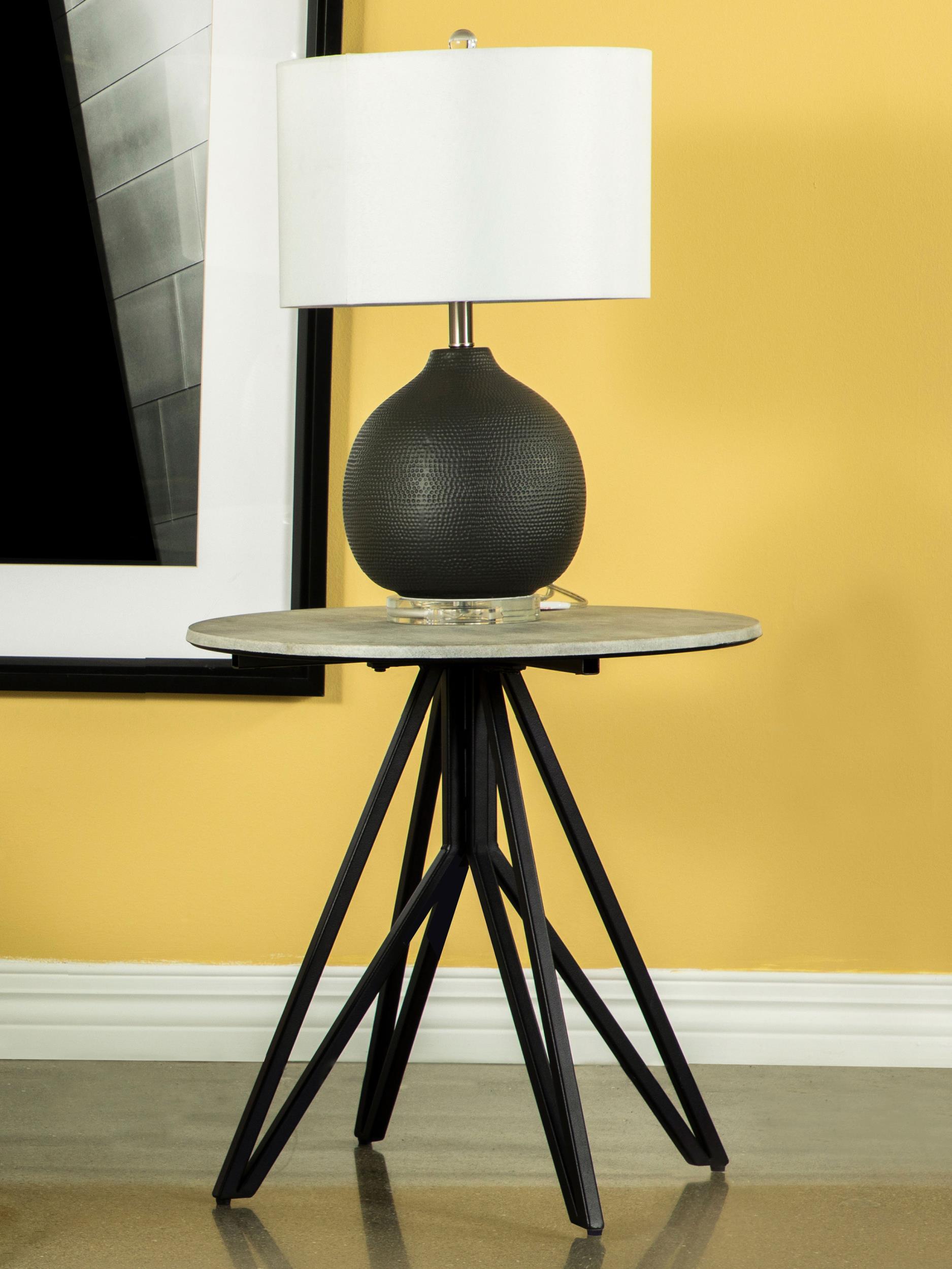 Coaster Hadi Rustic Cement End Table Model 736177