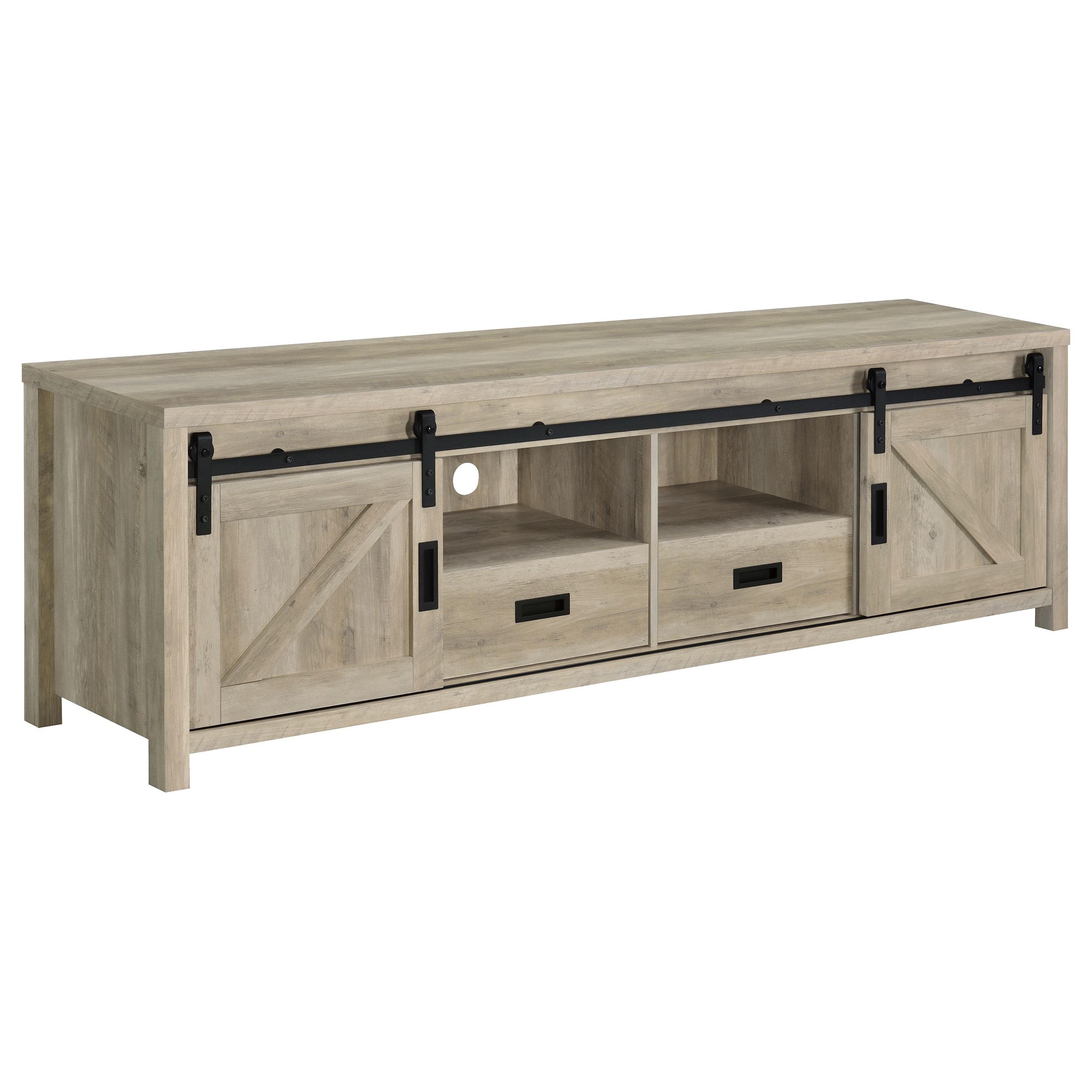 Coaster Madra Farmhouse Distressed Pine 79" Tv Stand Model 736263