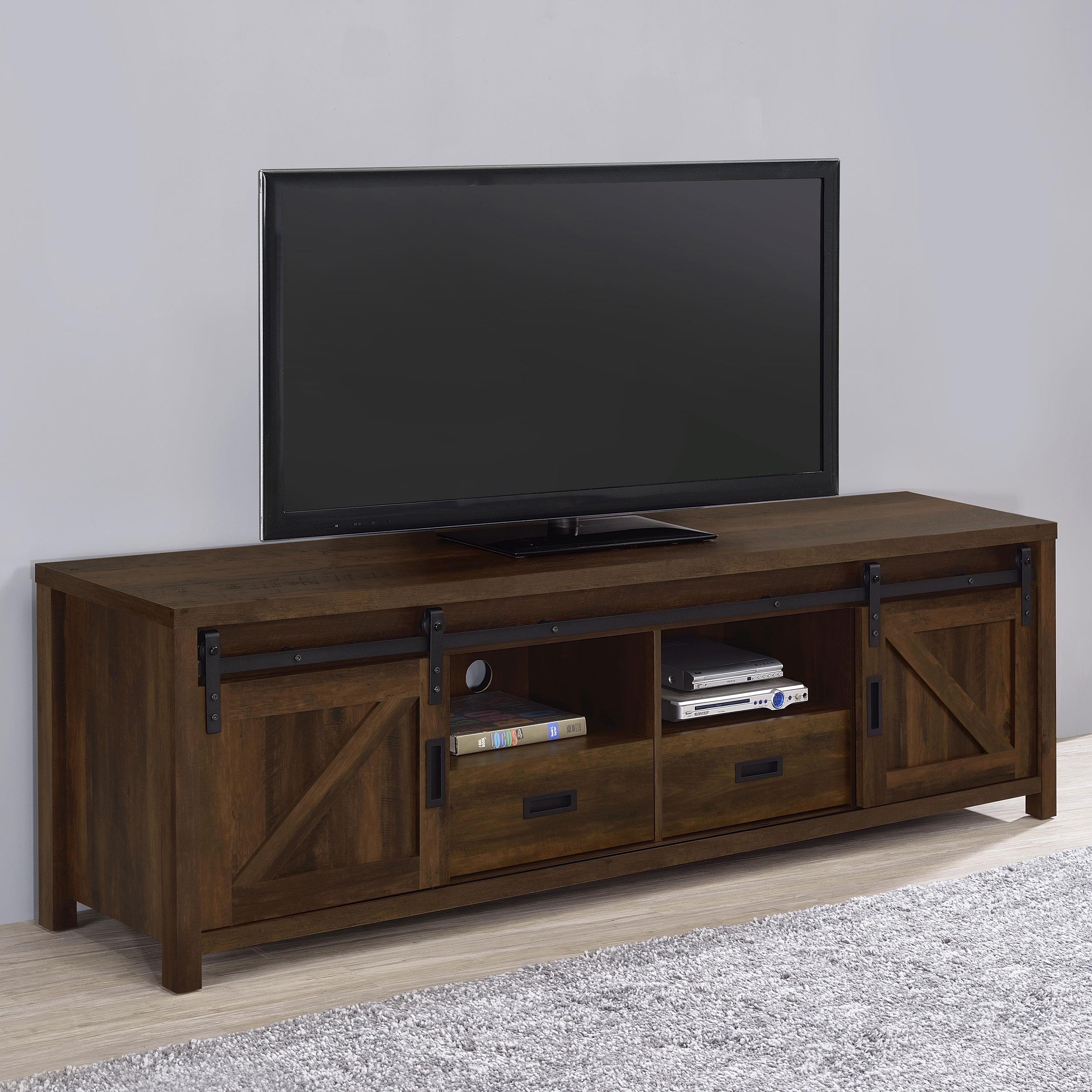 Coaster Madra Farmhouse Dark Pine 79" Tv Stand Model 736273