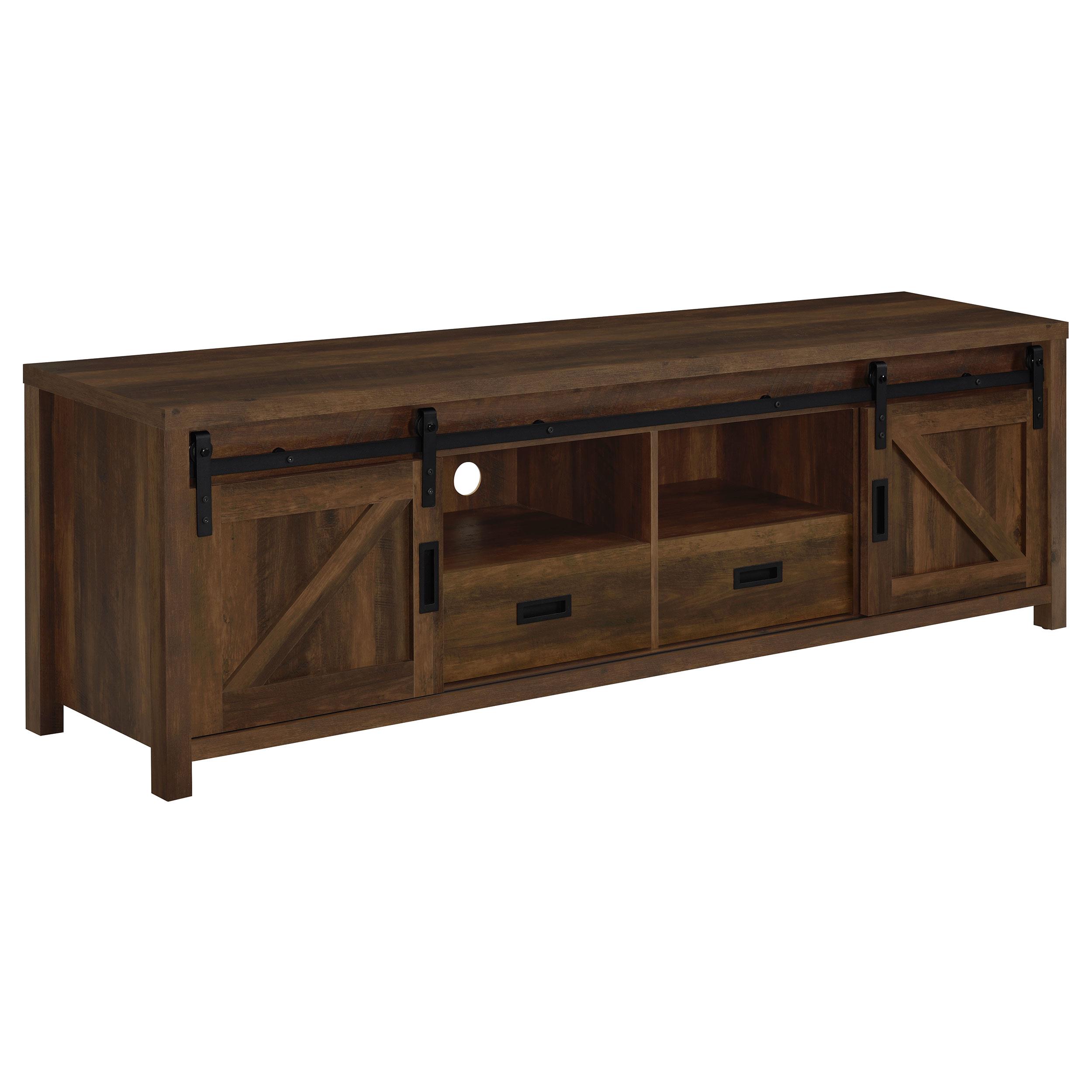 Coaster Madra Farmhouse Dark Pine 79" Tv Stand Model 736273