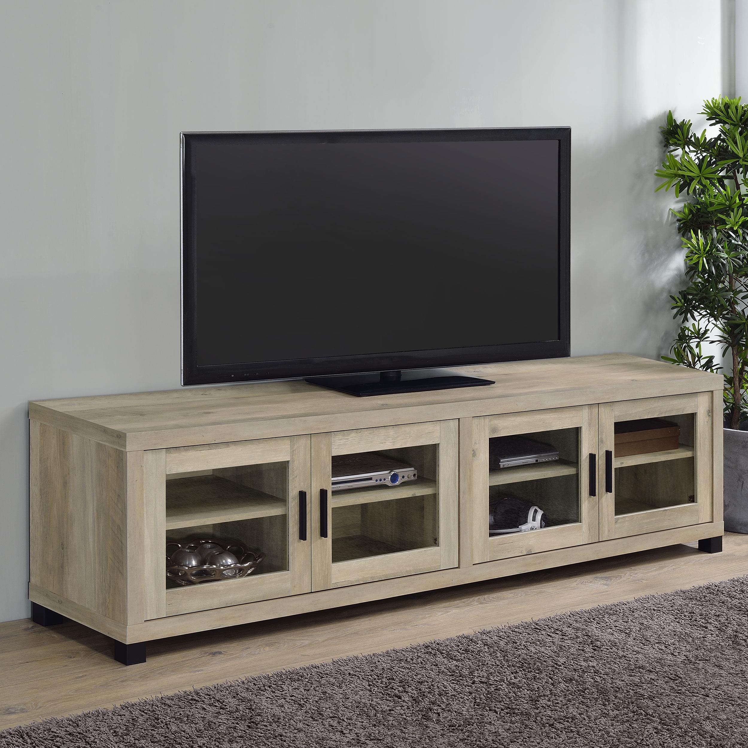 Coaster Sachin Transitional Distressed Pine 79" Tv Stand Model 736283