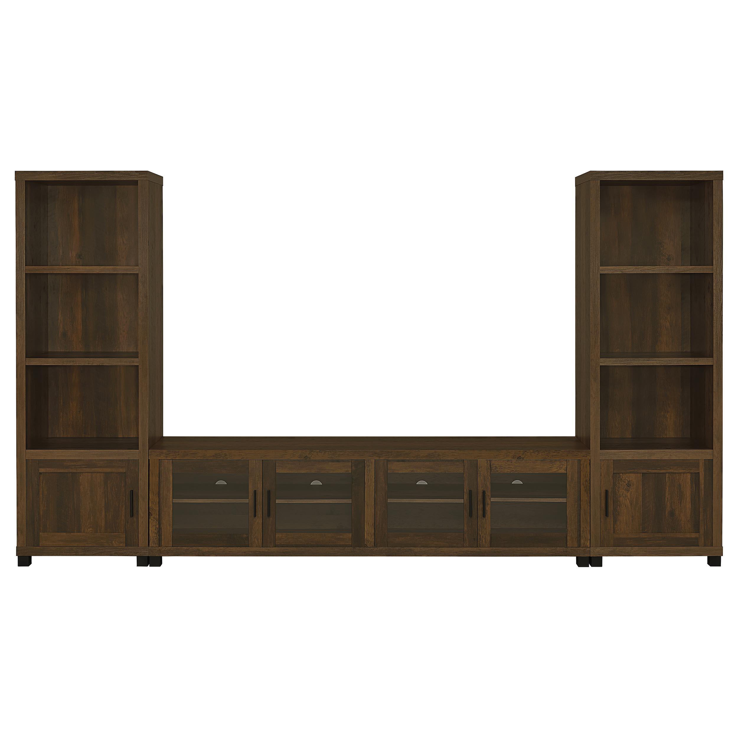 Coaster Sachin Transitional Dark Pine Entertainment Center - Overall Model 736293-Set