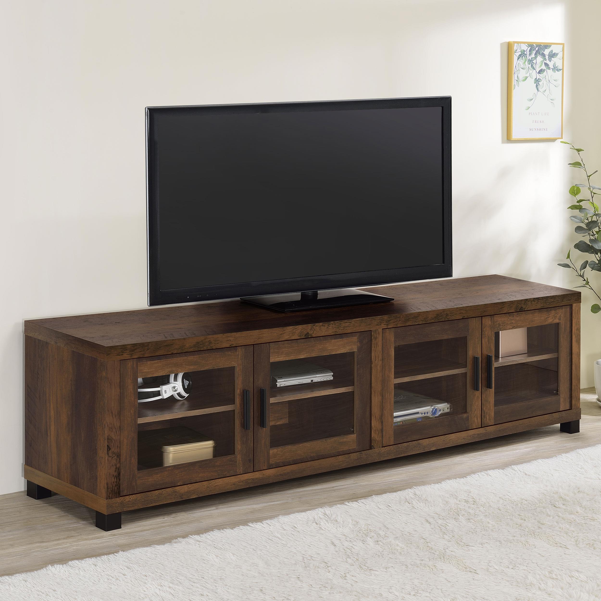 Coaster Sachin Transitional Dark Pine 79" Tv Stand Model 736293