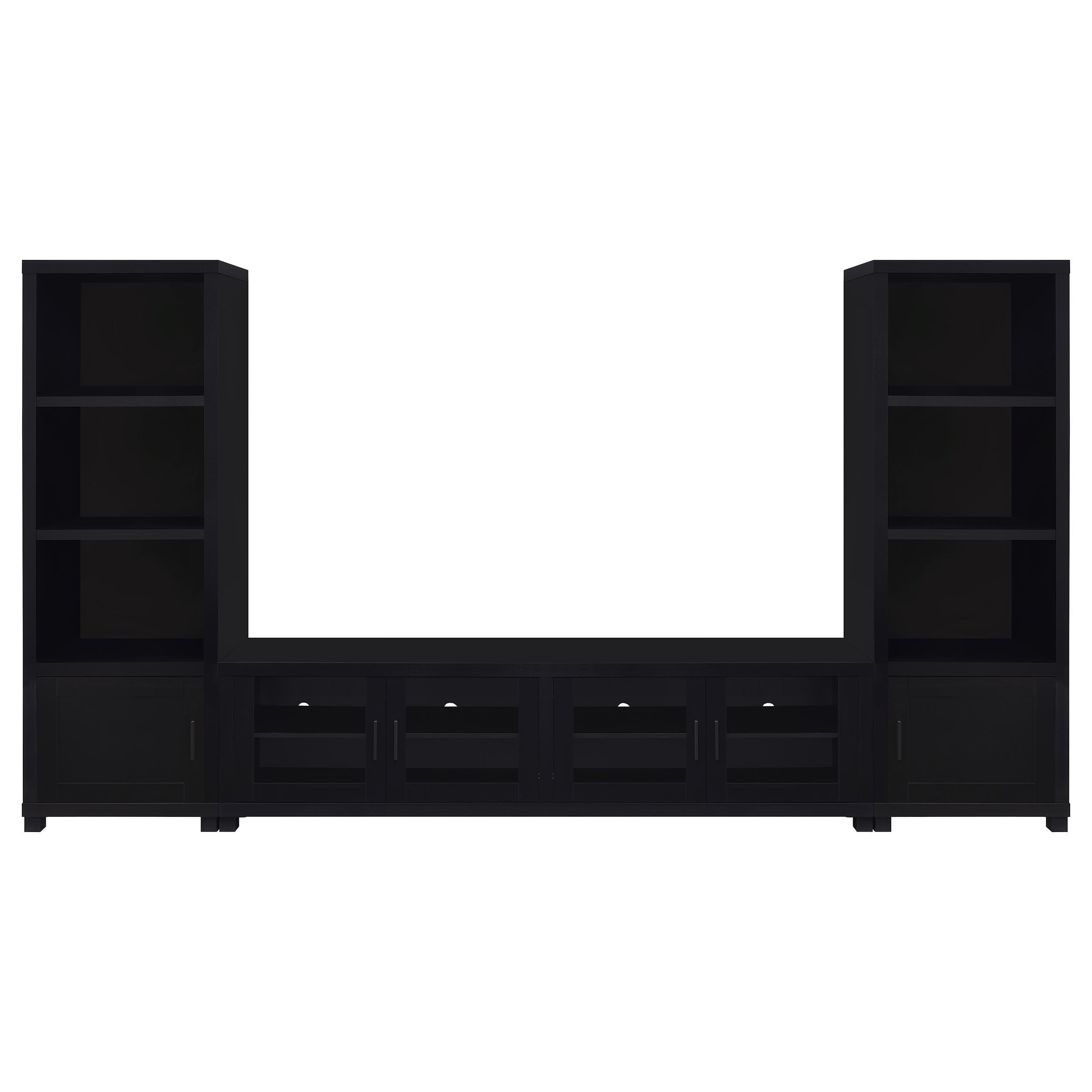 Coaster Jupiter Transitional Black Entertainment Center - Overall Model 736303-Set