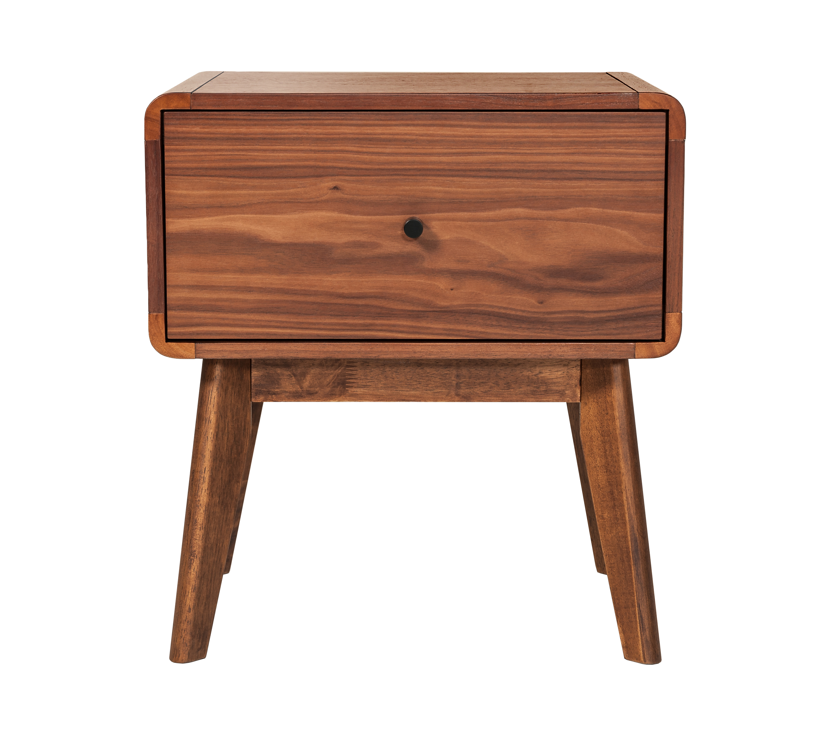 LA Furniture Marshall Mid-Century Modern Walnut Nightstand VGMABR-39-NS Contemporary Style by Vig Furnitrue Number 73650 Catch Home Goods