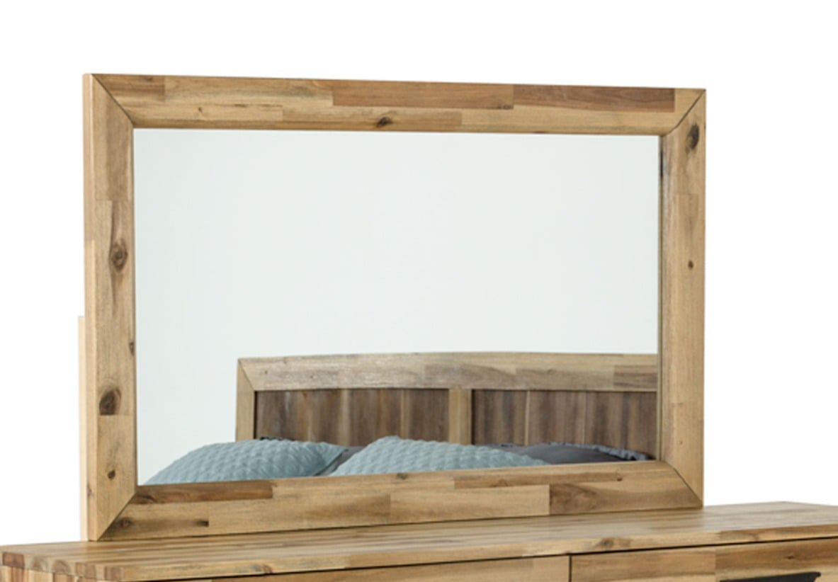 LA Furniture Sala Modern Light Wood Mirror VGWHSALA-MR Contemporary Style by Vig Furnitrue Number 73631 Catch Home Goods