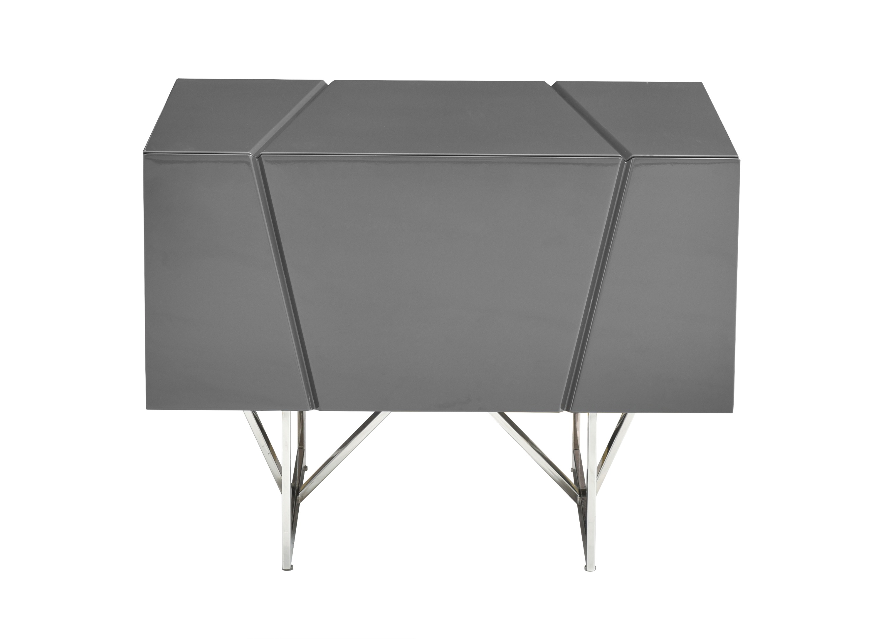 LA Furniture Chrysler Modern Grey Nightstand VGVCN8978-GRY Contemporary Style by Vig Furnitrue Number 74224 Catch Home Goods