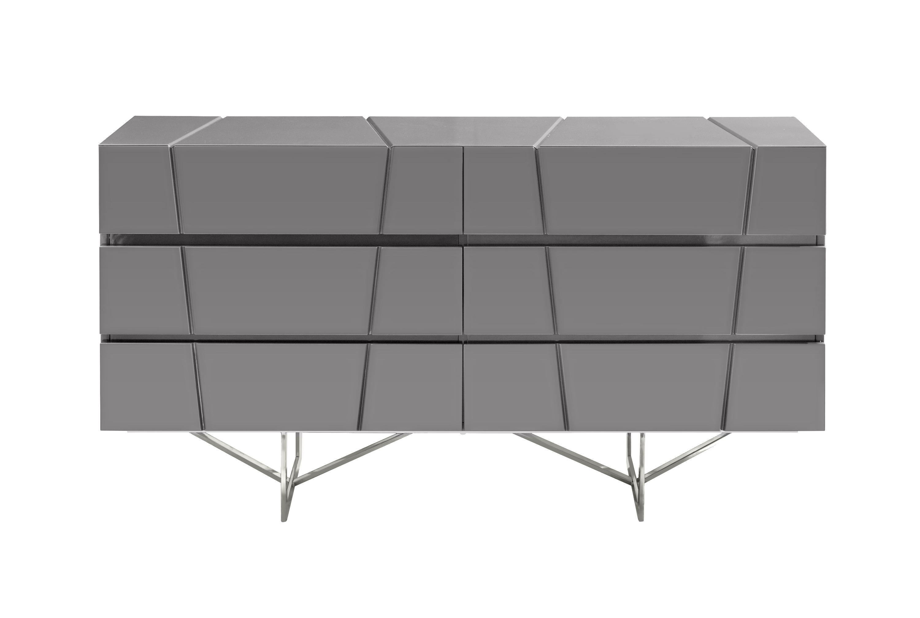 LA Furniture Chrysler Modern Grey Dresser VGVCJ8978-D-GRY Contemporary Style by Vig Furnitrue Number 74225A Catch Home Goods
