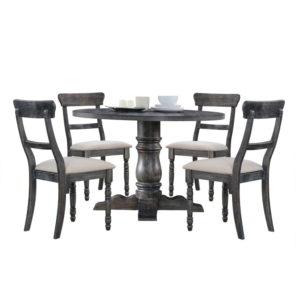 Acme Leventis Side Chair (Set-2) Model 74642