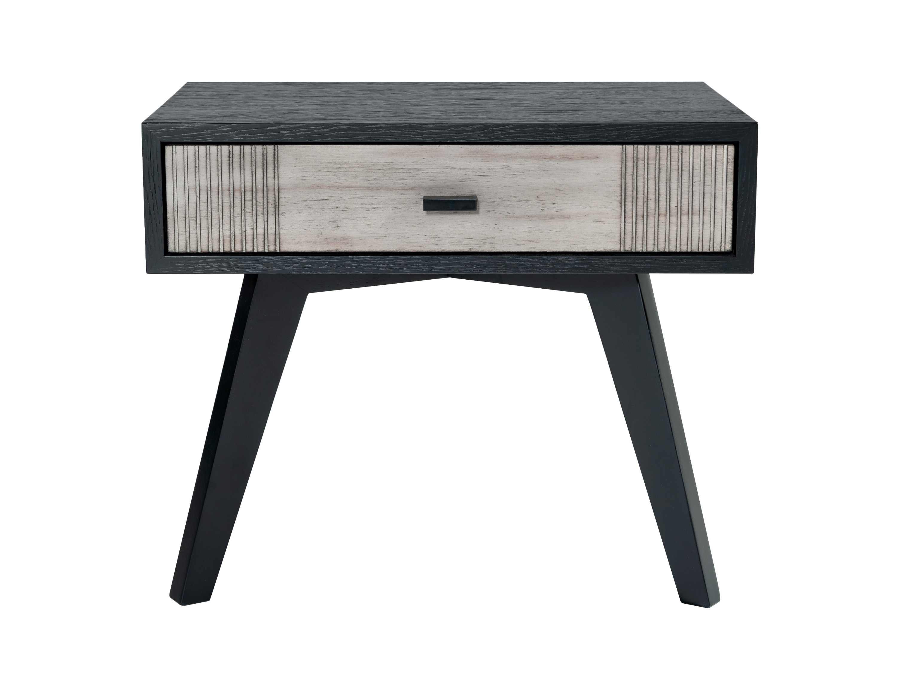 LA Furniture Panther Contemporary Grey & Black Nightstand VGMABR-77-NS Contemporary Style by Vig Furnitrue Number 74767 Catch Home Goods