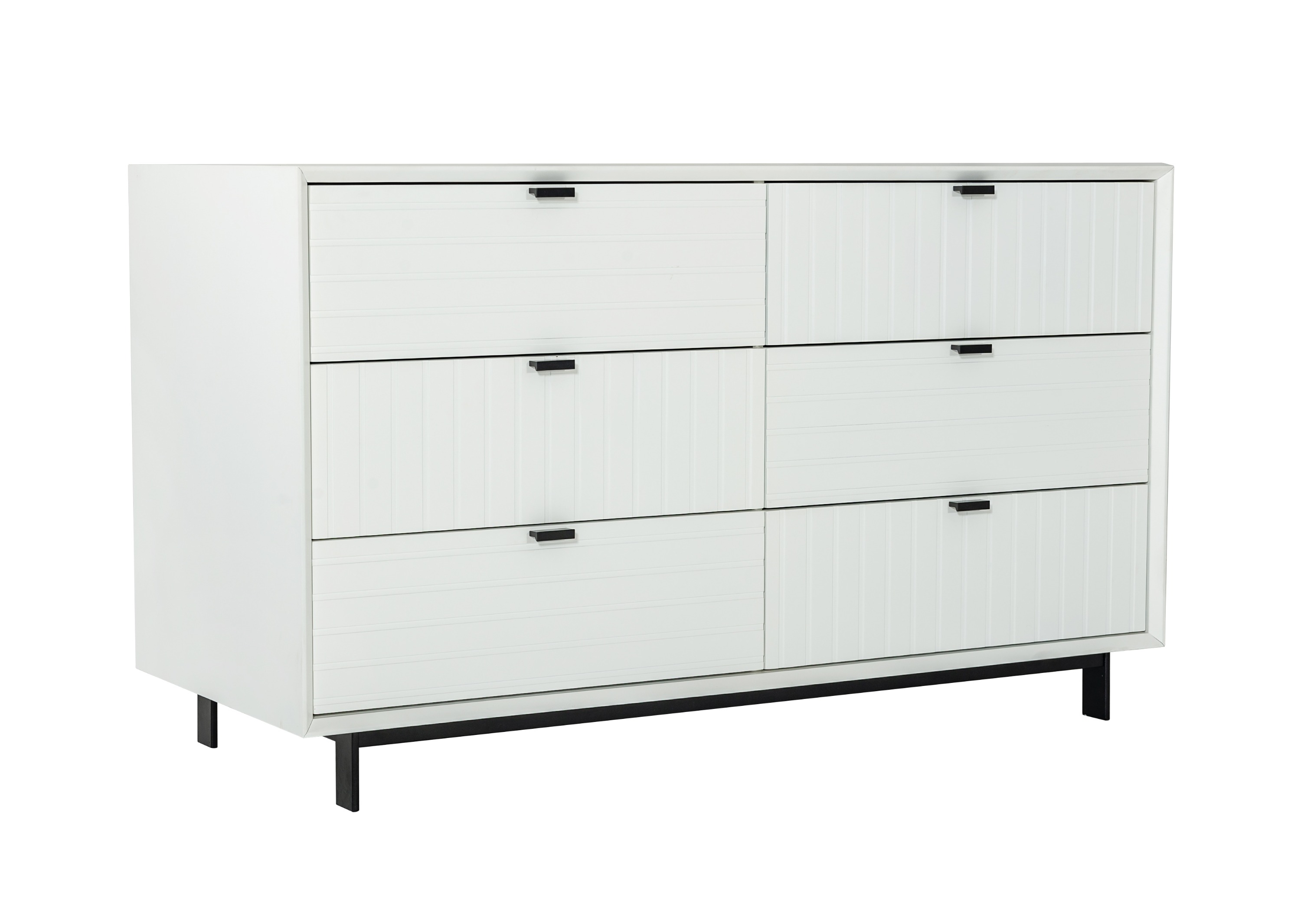 LA Furniture Valencia Contemporary White Dresser VGMABR-76-DRS Contemporary Style by Vig Furnitrue Number 74772 Catch Home Goods