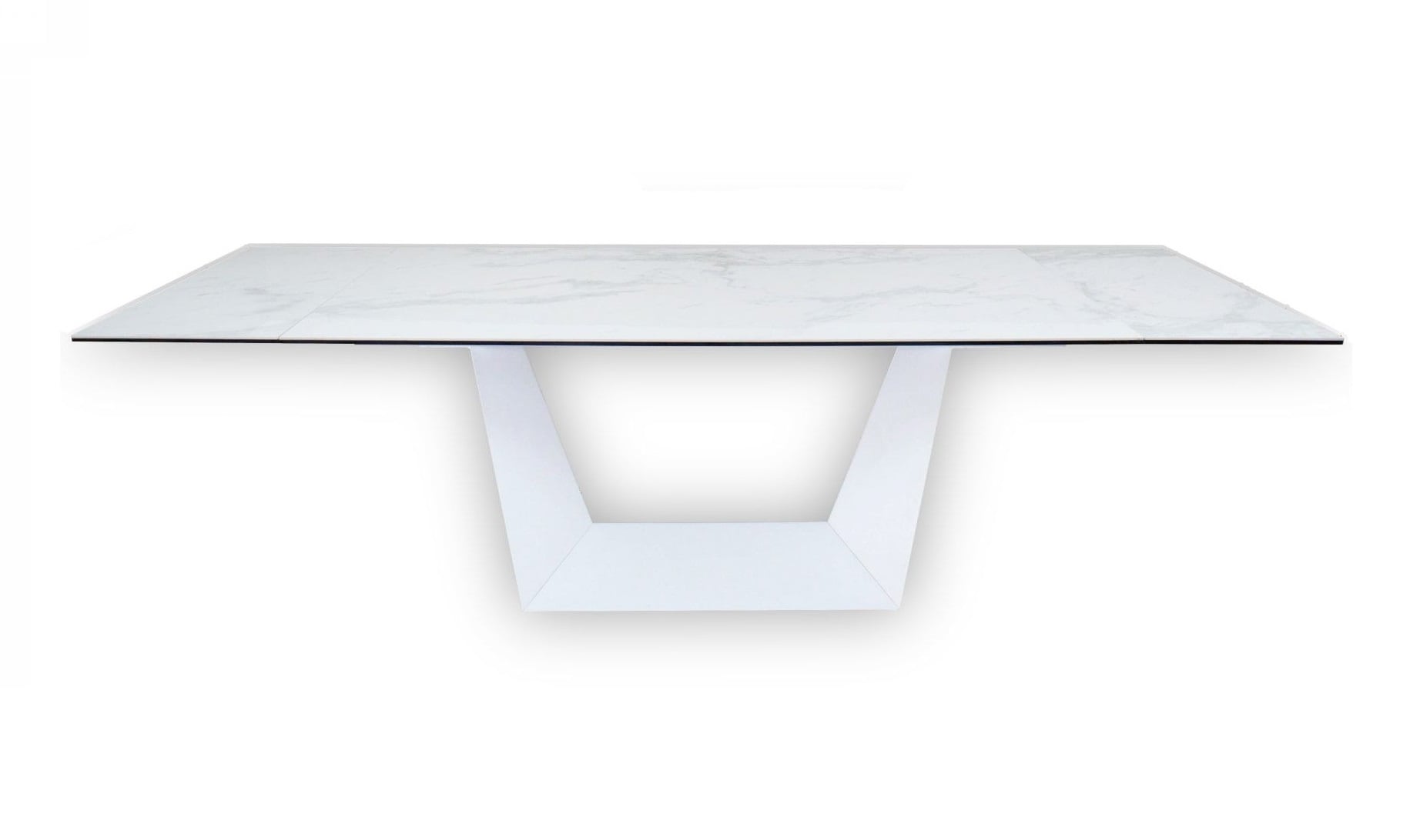 LA Furniture Baldwin Modern White Ceramic Extendable Dining Table VGNS-GD8684-C Contemporary Style by Vig Furnitrue Number 76105 Catch Home Goods