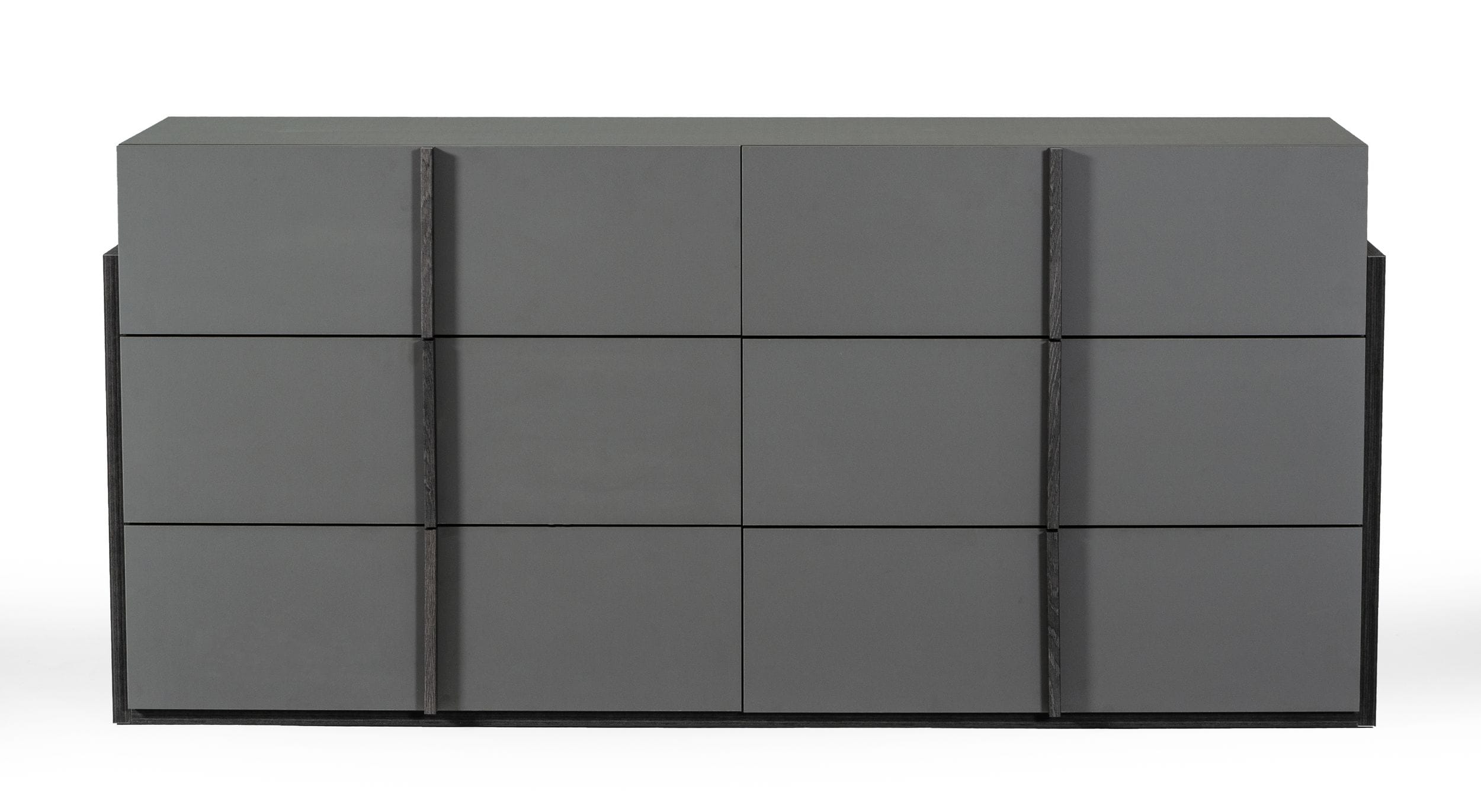 LA Furniture Lucia Italian Modern Elm and Matte Grey Dresser VGACLUCIA-DRS-GRY Contemporary Style by Vig Furnitrue Number 76190A Catch Home Goods