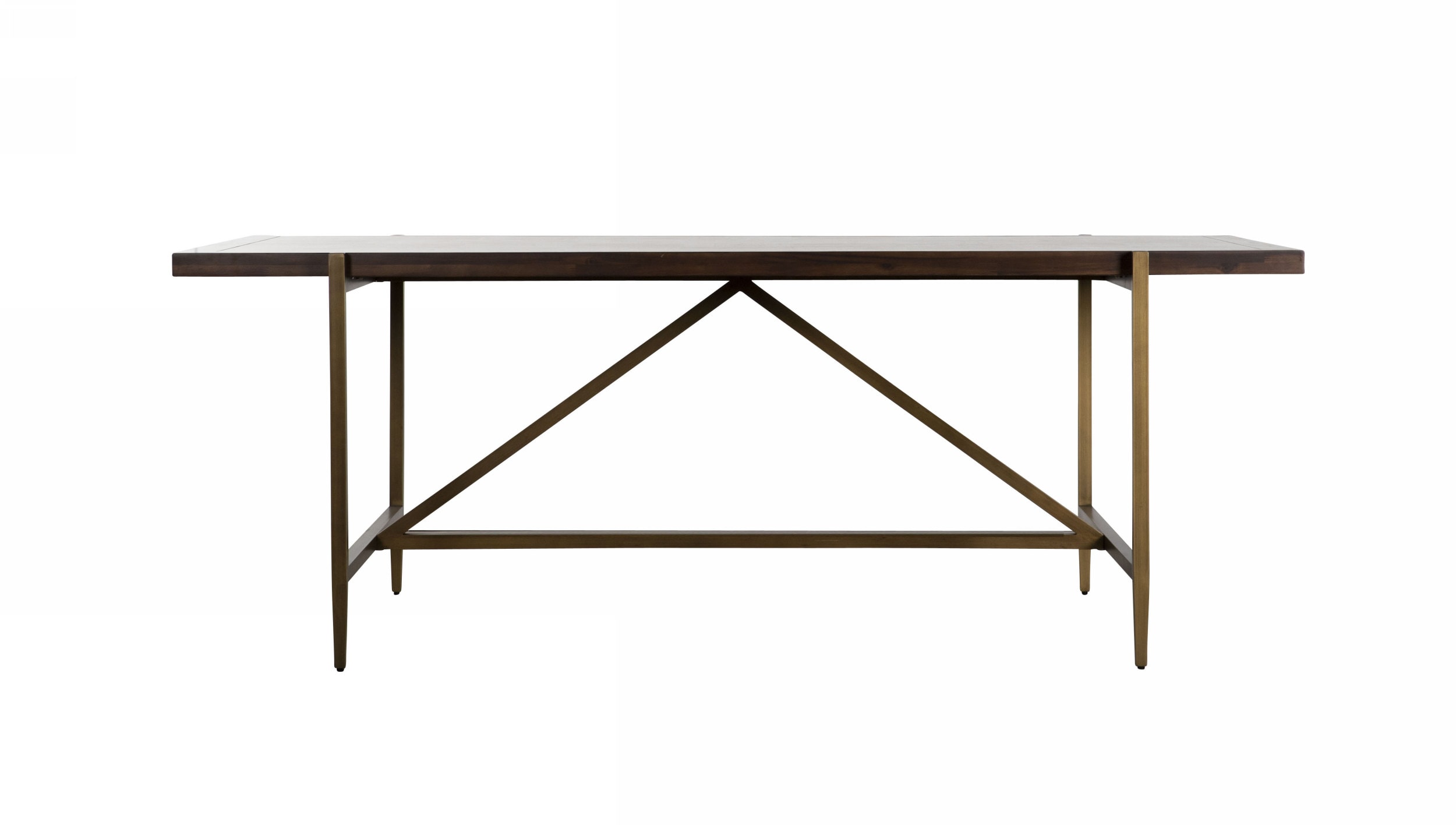 LA Furniture Shane Modern Acacia & Brass Dining Table VGNX-MEMPHIS-20179 Contemporary Style by Vig Furnitrue Number 76272 Catch Home Goods
