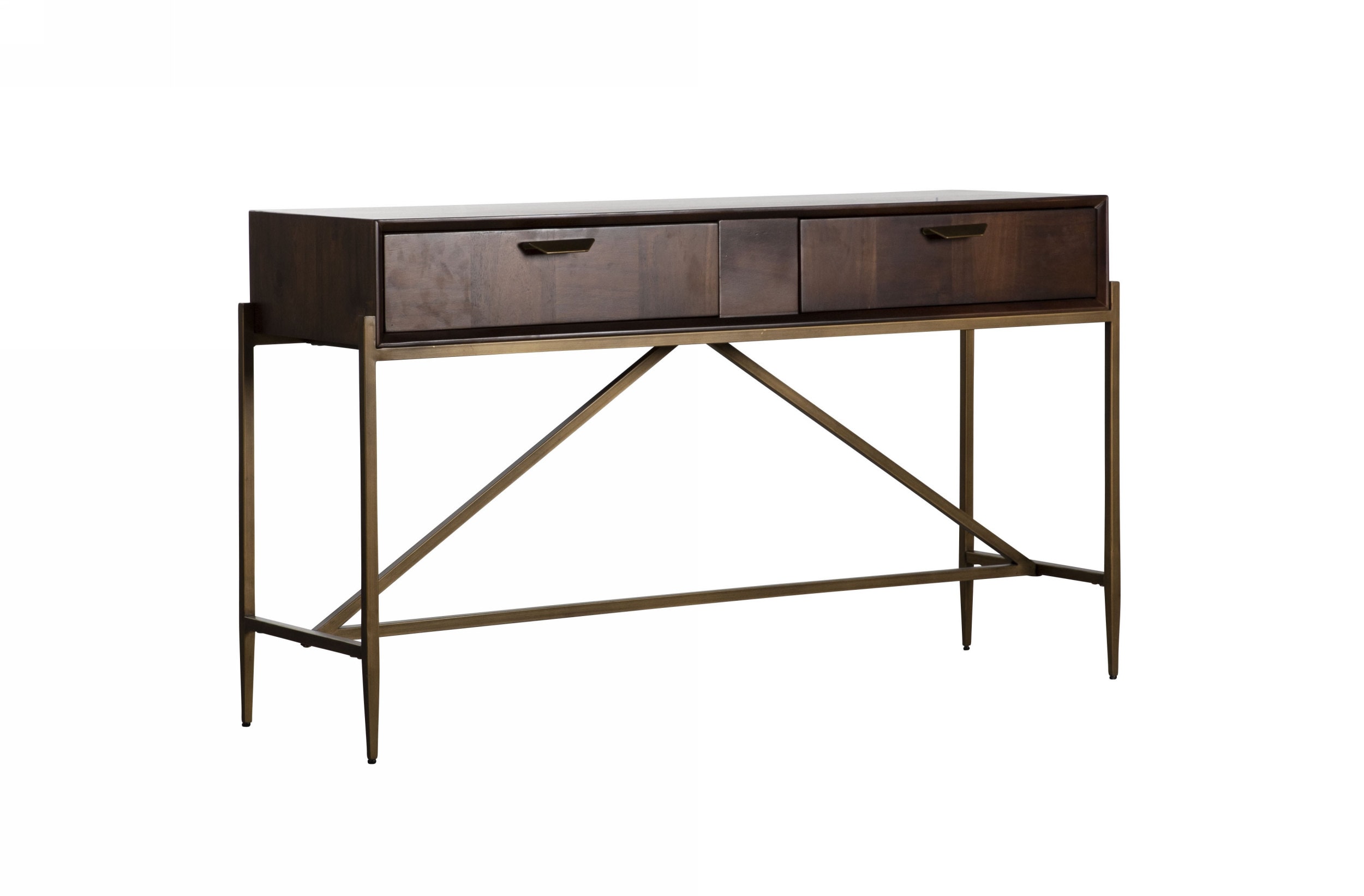 LA Furniture Shane Modern Acacia & Brass Console Table VGNX-MEMPHIS-20181 Contemporary Style by Vig Furnitrue Number 76275 Catch Home Goods