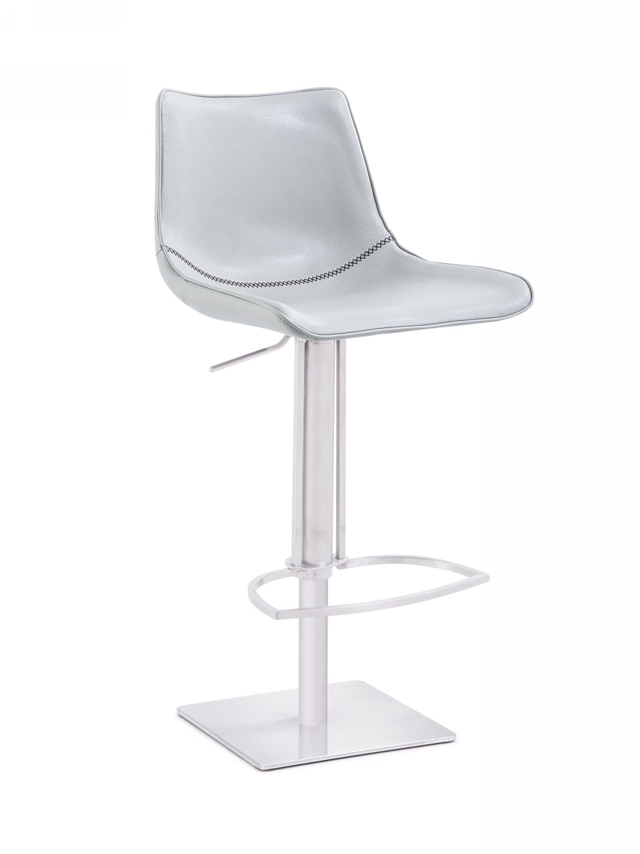 LA Furniture Manning Modern White Bar Stool VGHR5362GB Contemporary Style by Vig Furnitrue Number 76279 Catch Home Goods