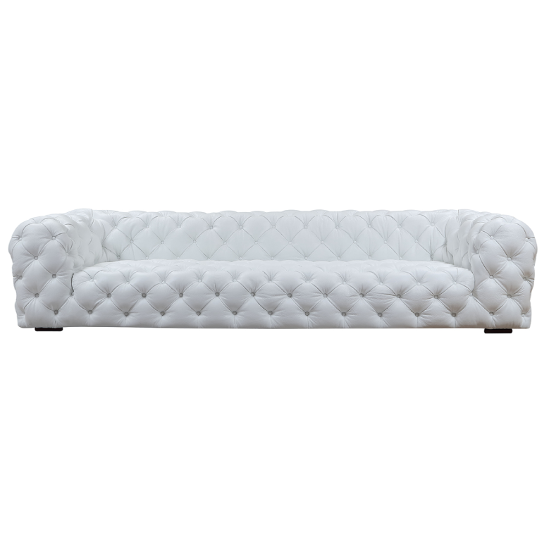 LA Furniture Dexter Transitional White Full Italian Leather Sofa VGCA114-FL-WHT Contemporary Style by Vig Furnitrue Number 76347 Catch Home Goods