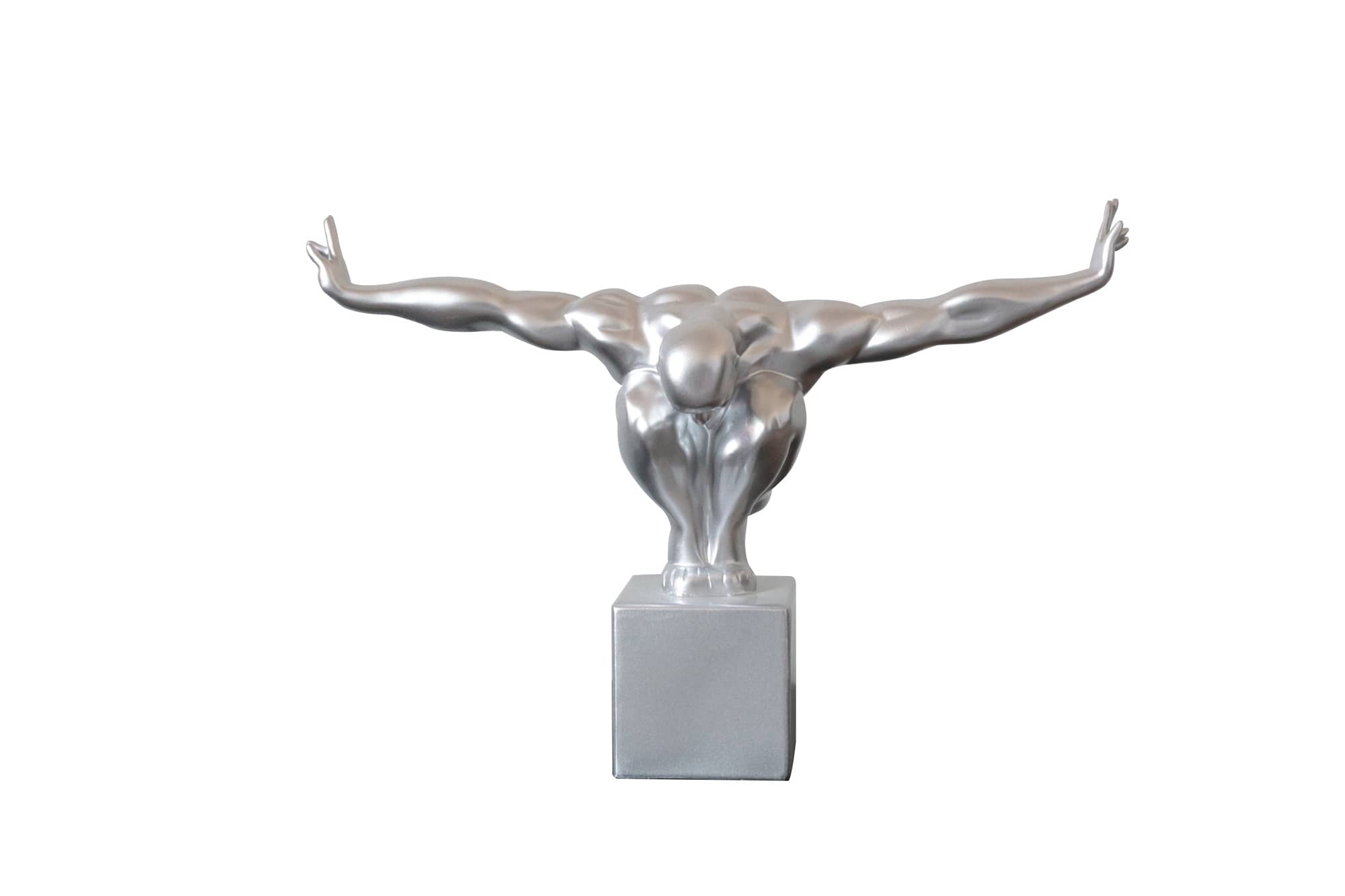 LA Furniture Modern Glossy Silver Diver Sculpture VGTHSZ-0867 Contemporary Style by Vig Furnitrue Number 76358 Catch Home Goods