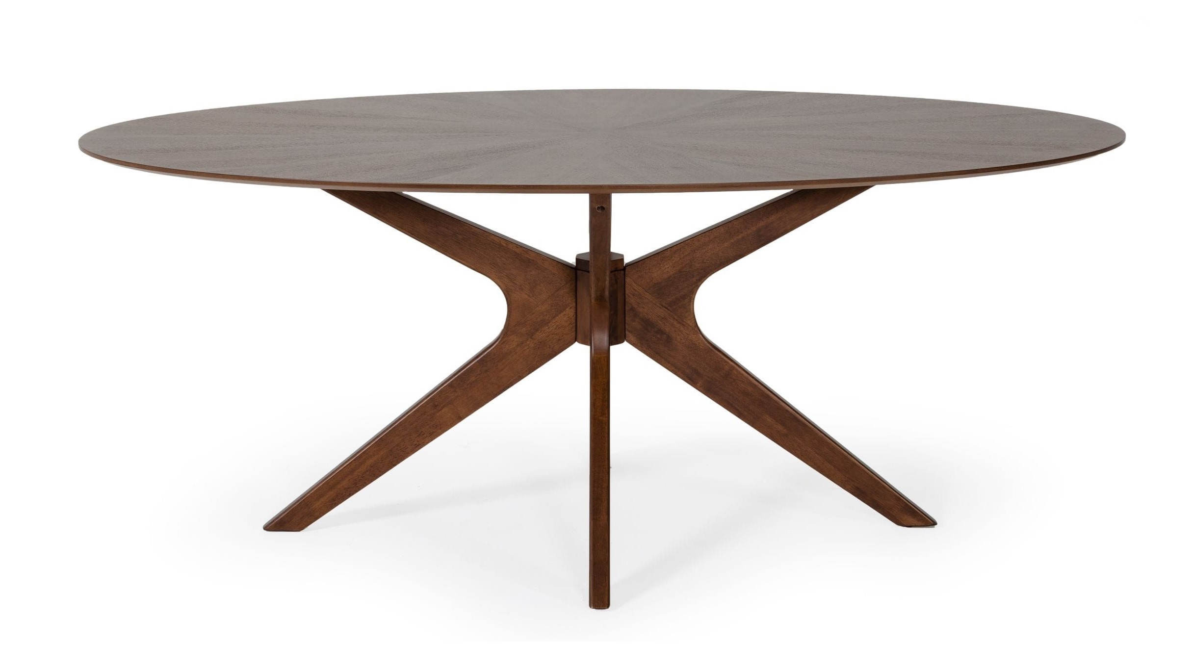 LA Furniture Prospect Modern Oval Walnut Dining Table VGMAMIT-5276-1 Contemporary Style by Vig Furnitrue Number 76633 Catch Home Goods