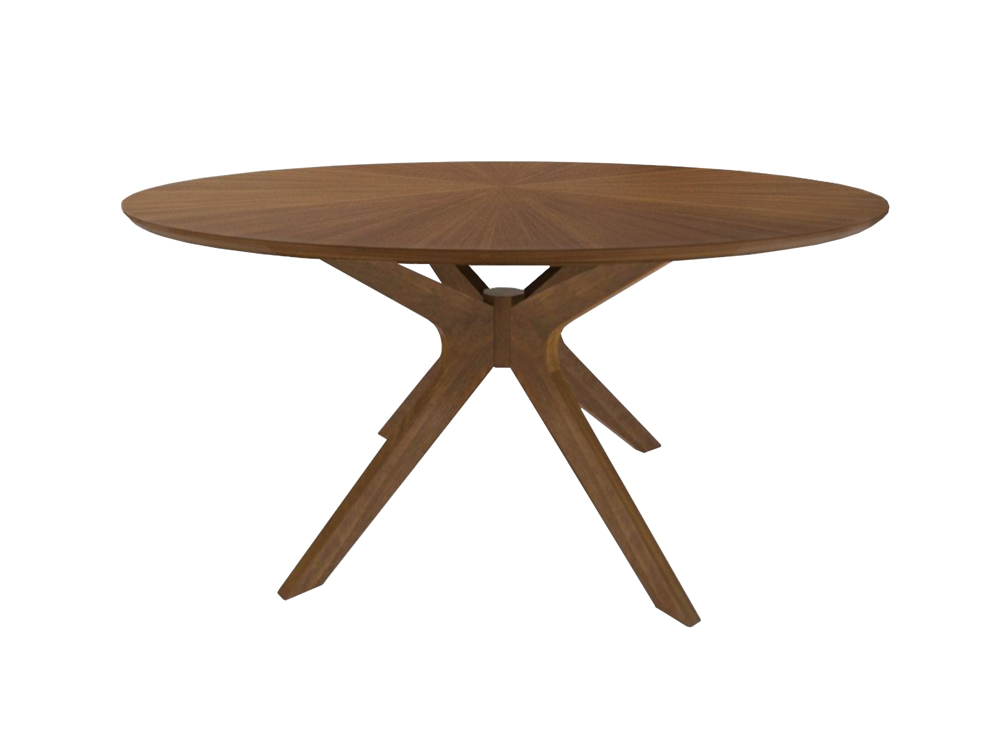 LA Furniture Prospect Modern 47" Round Walnut Dining Table VGMAMIT-5276-3 Contemporary Style by Vig Furnitrue Number 76635 Catch Home Goods