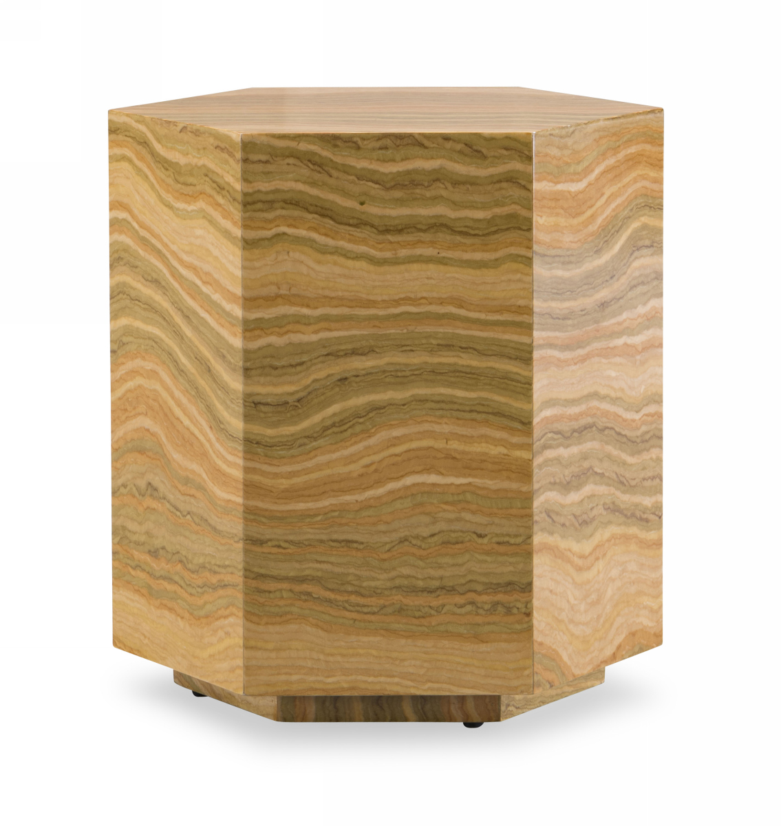 LA Furniture Lacuna Glam Amber and Gold Marble End Table VGODLZ-185E-H Contemporary Style by Vig Furnitrue Number 76910 Catch Home Goods