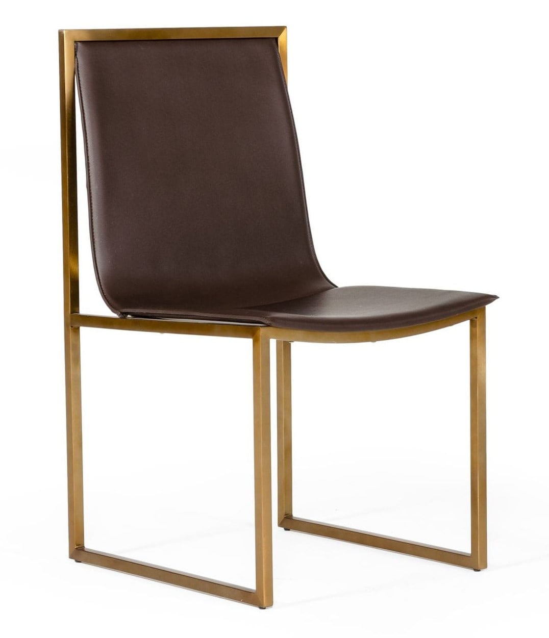 LA Furniture Dalton Modern Brown Leatherette Dining Chair (Set of 2) VGGMDC-305-DC Contemporary Style by Vig Furnitrue Number 77376Z Catch Home Goods