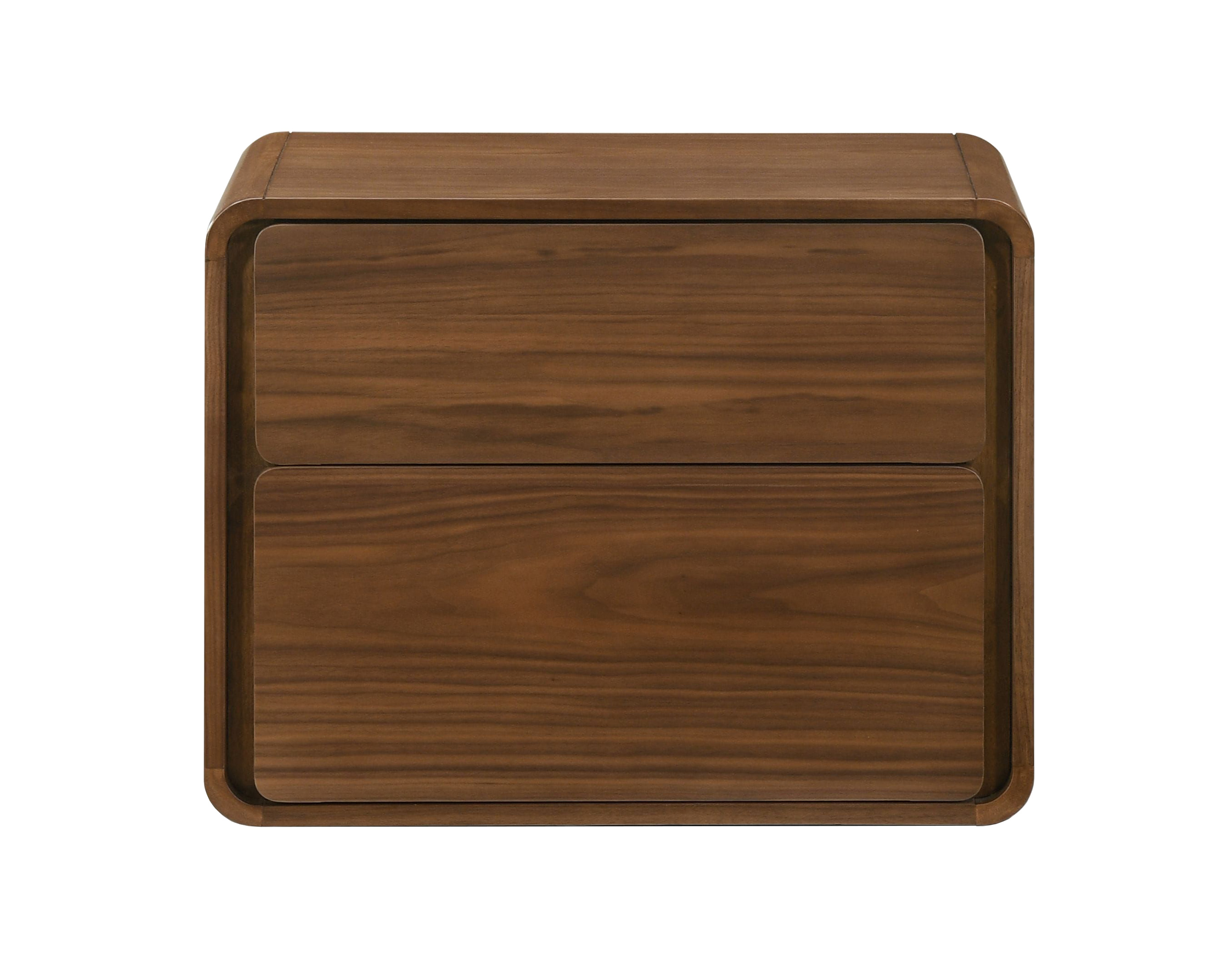 LA Furniture Dustin Modern Walnut Nightstand VGMABR-99-NS Contemporary Style by Vig Furnitrue Number 77545 Catch Home Goods