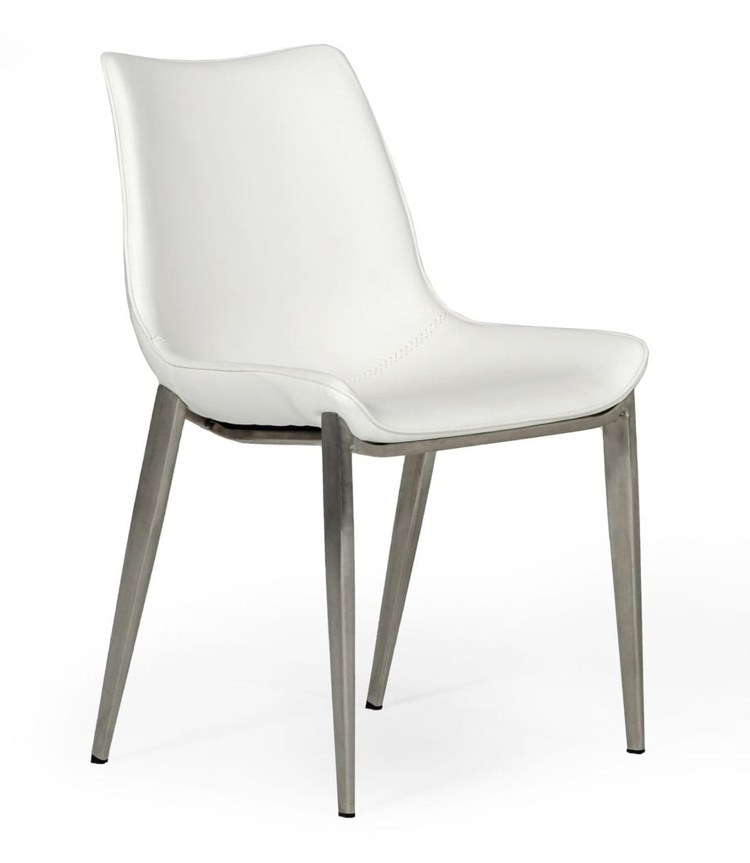 LA Furniture Frasier Modern White Eco-Leather Dining Chair (Set of 2) VGHR3505-WHT Contemporary Style by Vig Furnitrue Number 77702Z Catch Home Goods