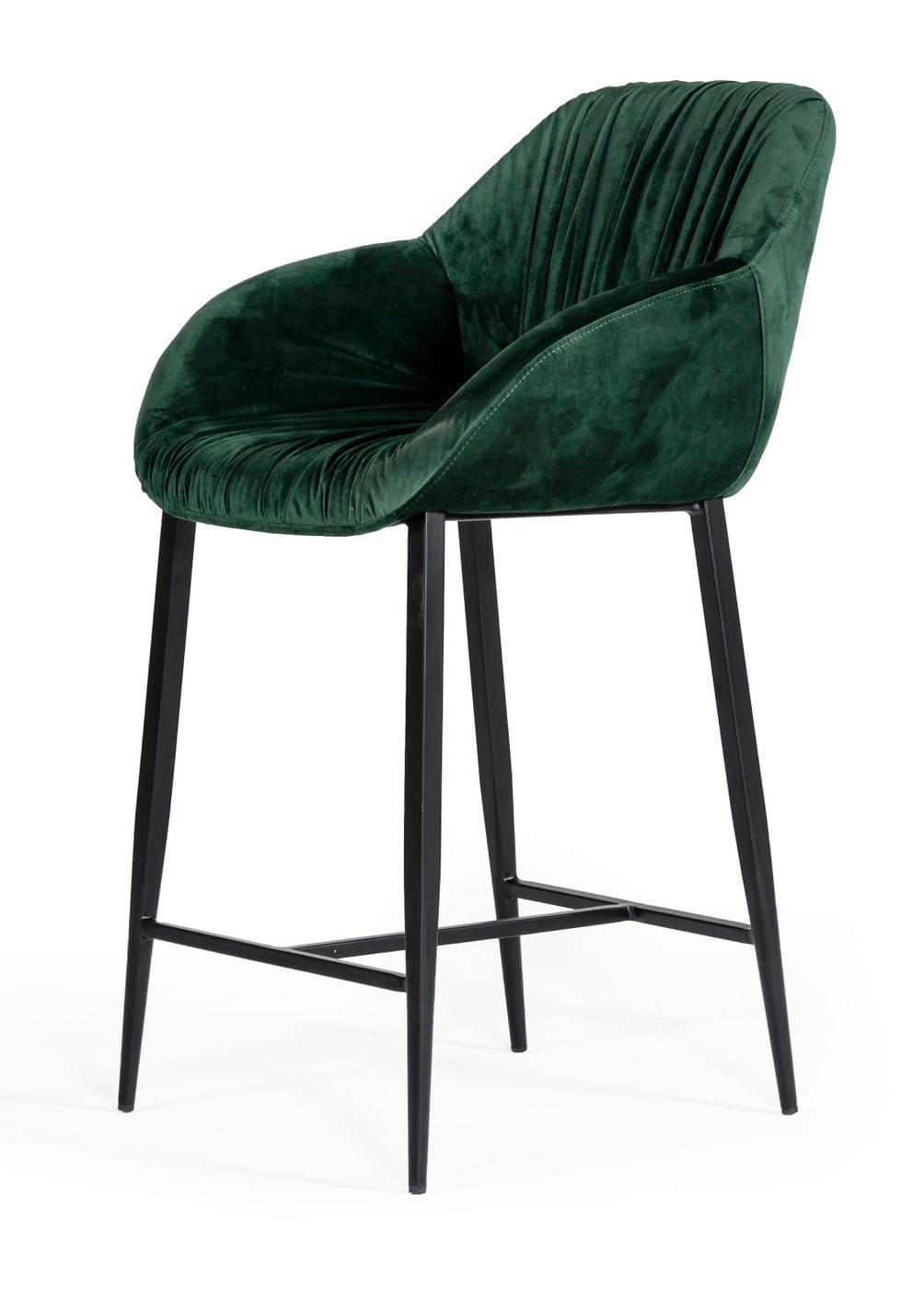 LA Furniture Katrina Modern Green Fabric Bar Stool VGEUMC-9389CH-BS Contemporary Style by Vig Furnitrue Number 77705 Catch Home Goods