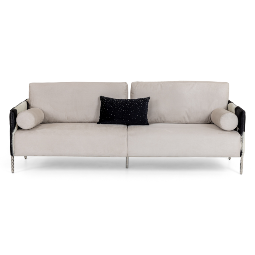 LA Furniture Pueblo Modern Cow-hide Sofa VGODZW-20028-S Contemporary Style by Vig Furnitrue Number 77709 Catch Home Goods