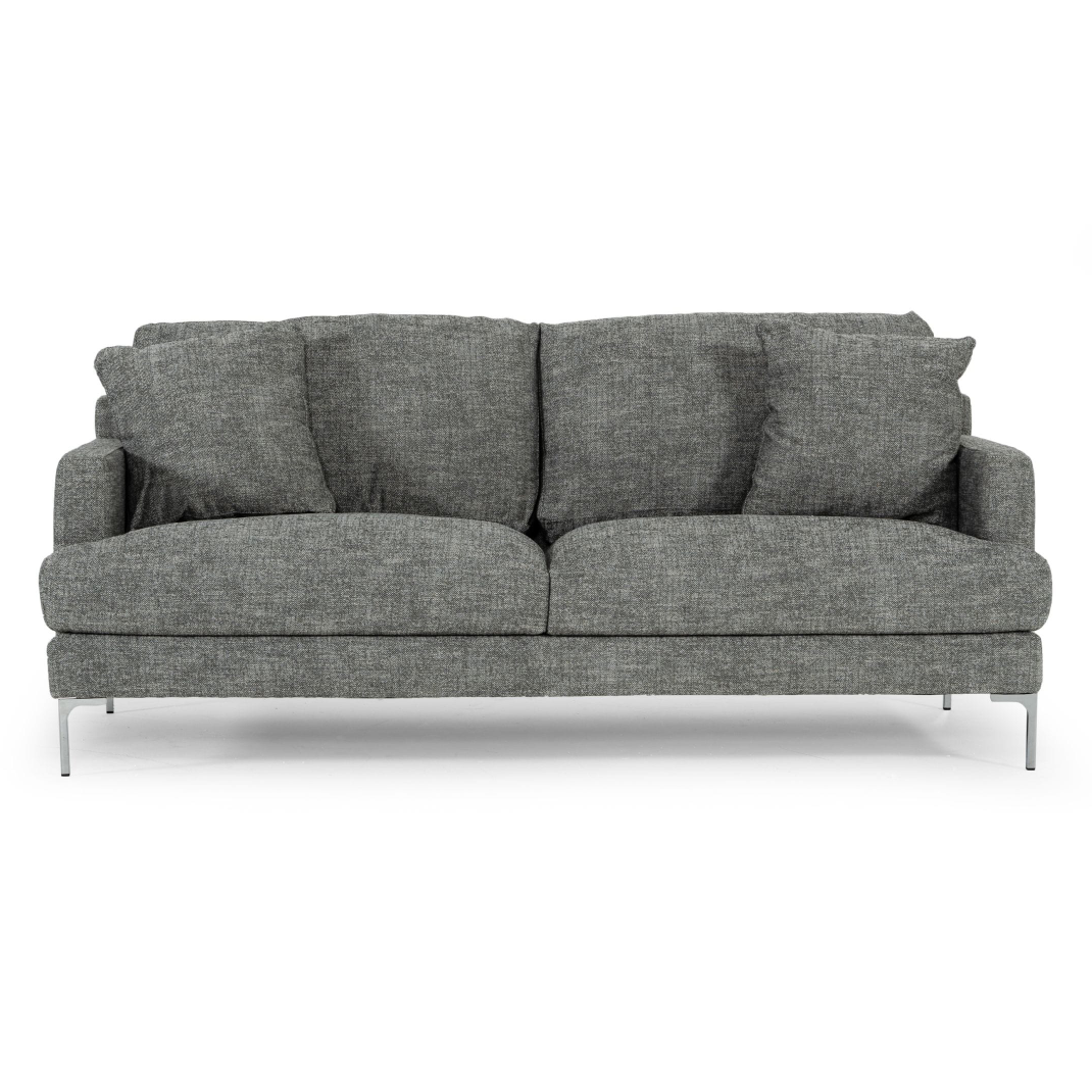 LA Furniture Janina Modern Dark Grey Fabric Sofa VGKKKF1032-DRKGRY-3 Contemporary Style by Vig Furnitrue Number 77736 Catch Home Goods