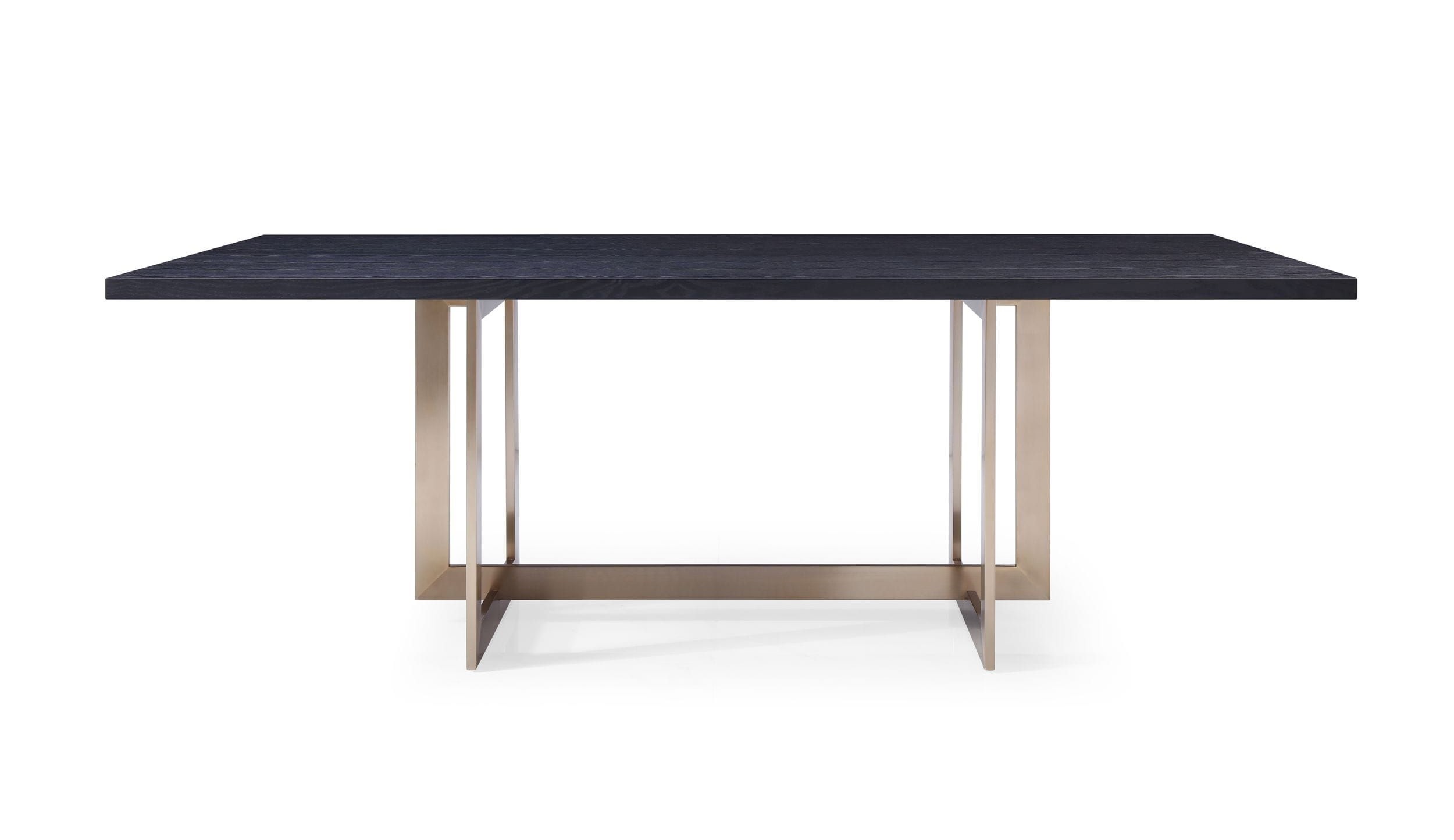 LA Furniture Pike Modern Black Ash & Brass Dining Table VGVCT8961W-BLK-DT Contemporary Style by Vig Furnitrue Number 77794 Catch Home Goods