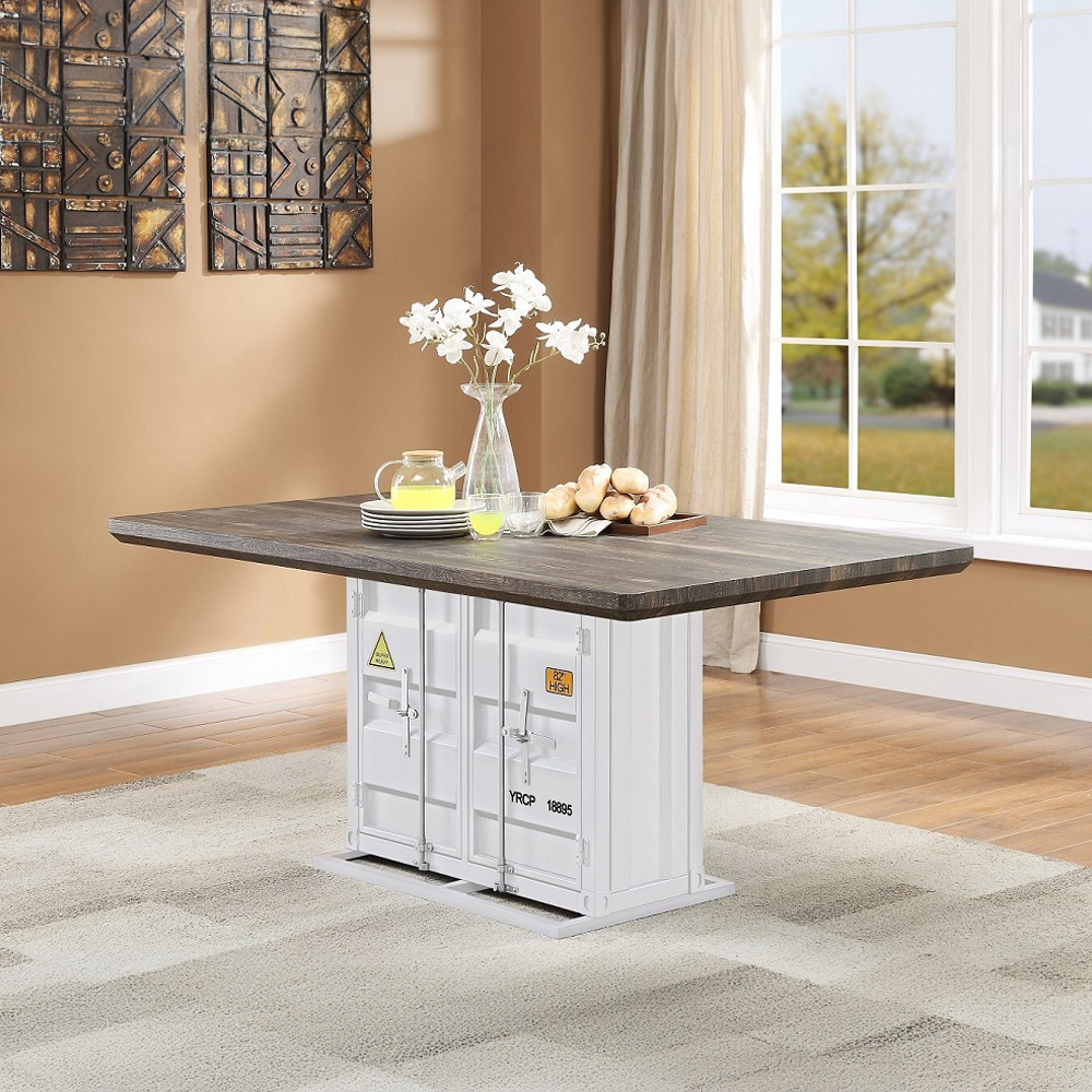 Acme Cargo Dining Table Model 77880