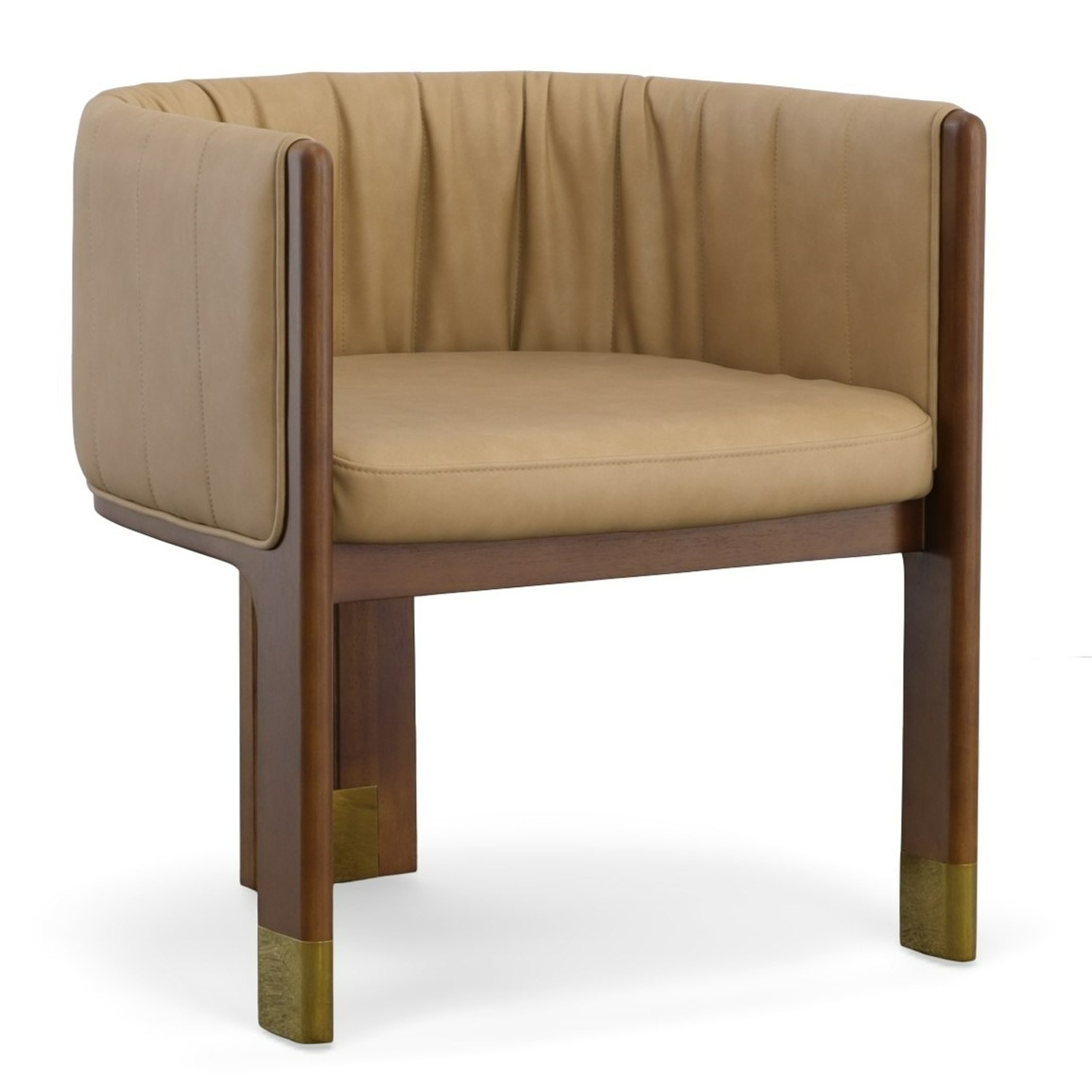 LA Furniture Elati Tan Vegan Leather Dining Chair VGEUMC-9710CH-A-W-GRY-DC Contemporary Style by Vig Furnitrue Number 77912 Catch Home Goods