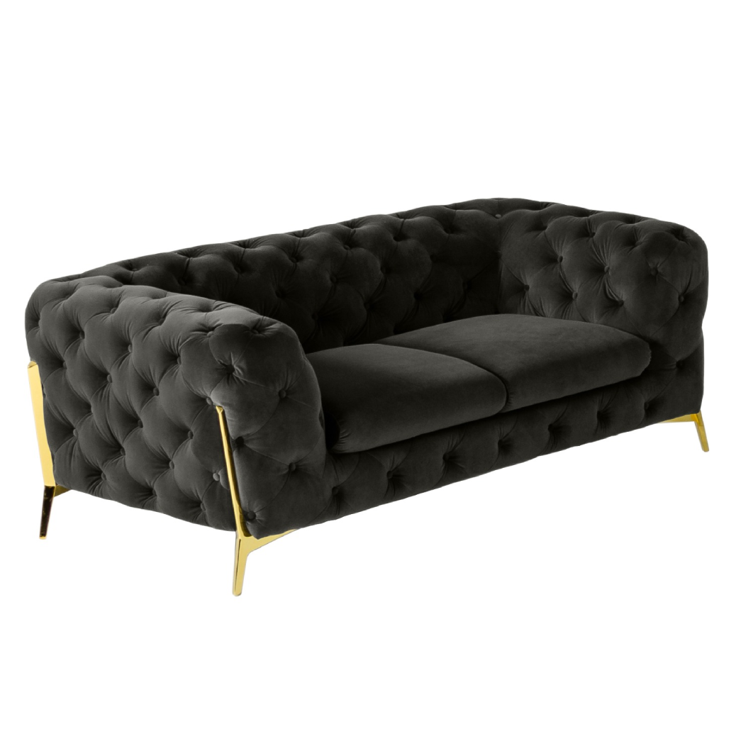 LA Furniture Sheila Modern Dark Grey Fabric Loveseat VGCA1346-DKGRY-A-L Contemporary Style by Vig Furnitrue Number 78159 Catch Home Goods