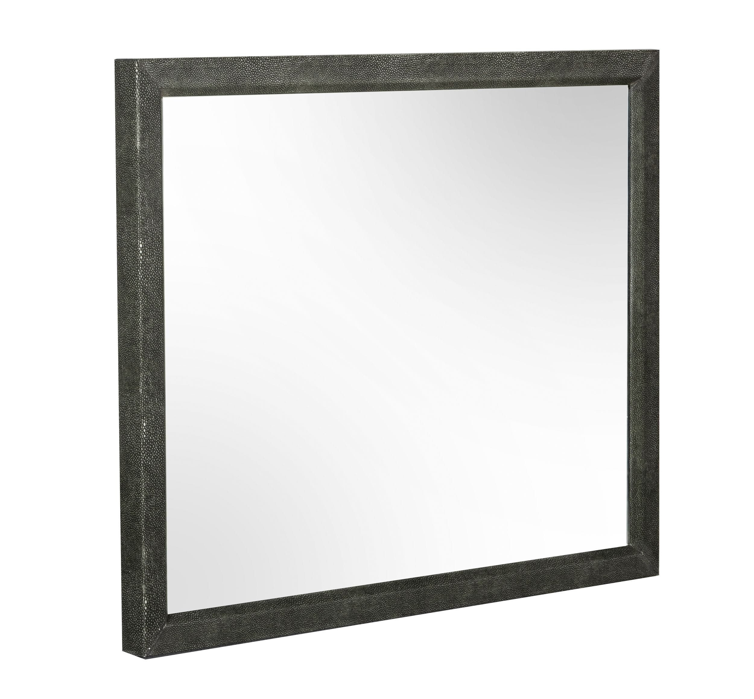 LA Furniture Howard Modern Shagreen Grey Leatherette Mirror VGGMMI-1528-MIR Contemporary Style by Vig Furnitrue Number 78300 Catch Home Goods