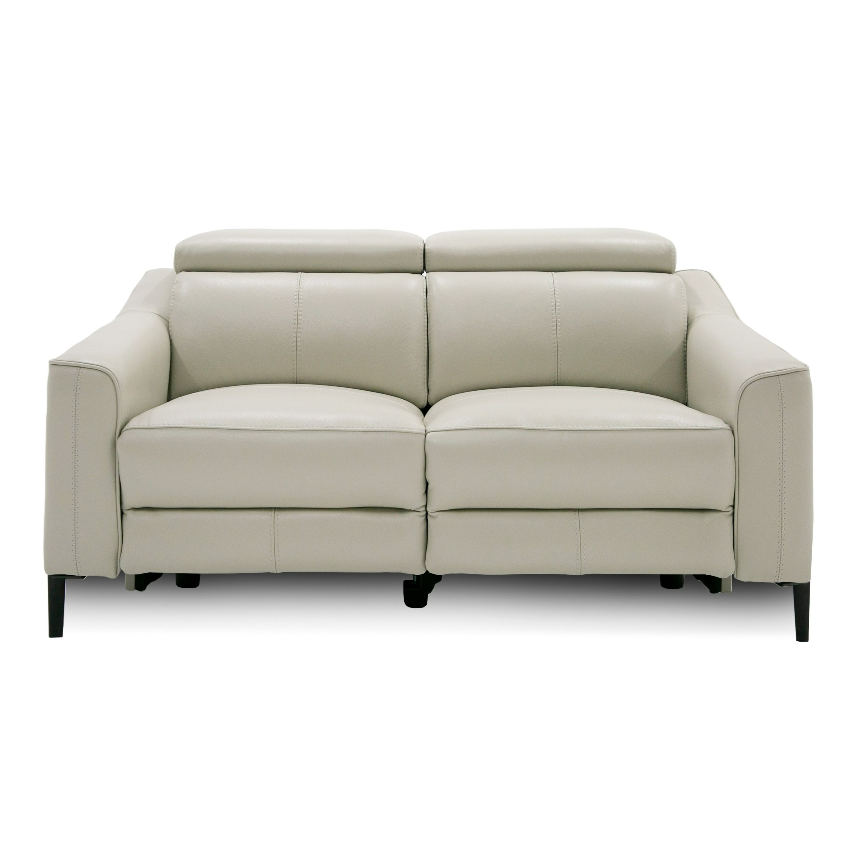 LA Furniture Eden Modern Grey Leather Loveseat with 2 Recliners VGKVKM.5012-GRY-LOVE Contemporary Style by Vig Furnitrue Number 79255|79255A Catch Home Goods